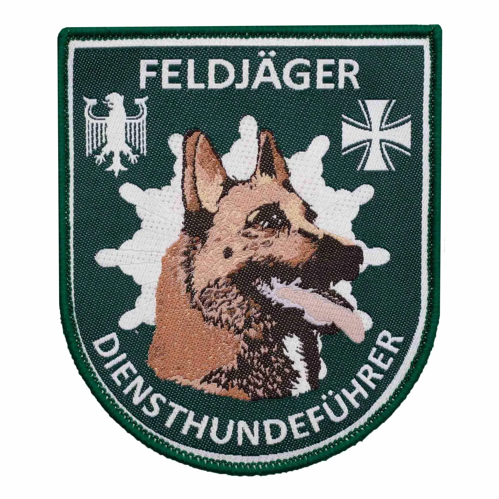 Café Viereck ® Bundeswehra przewodnik służbowy Patch - tkana na rzep - 9 cm x 7,7 cm