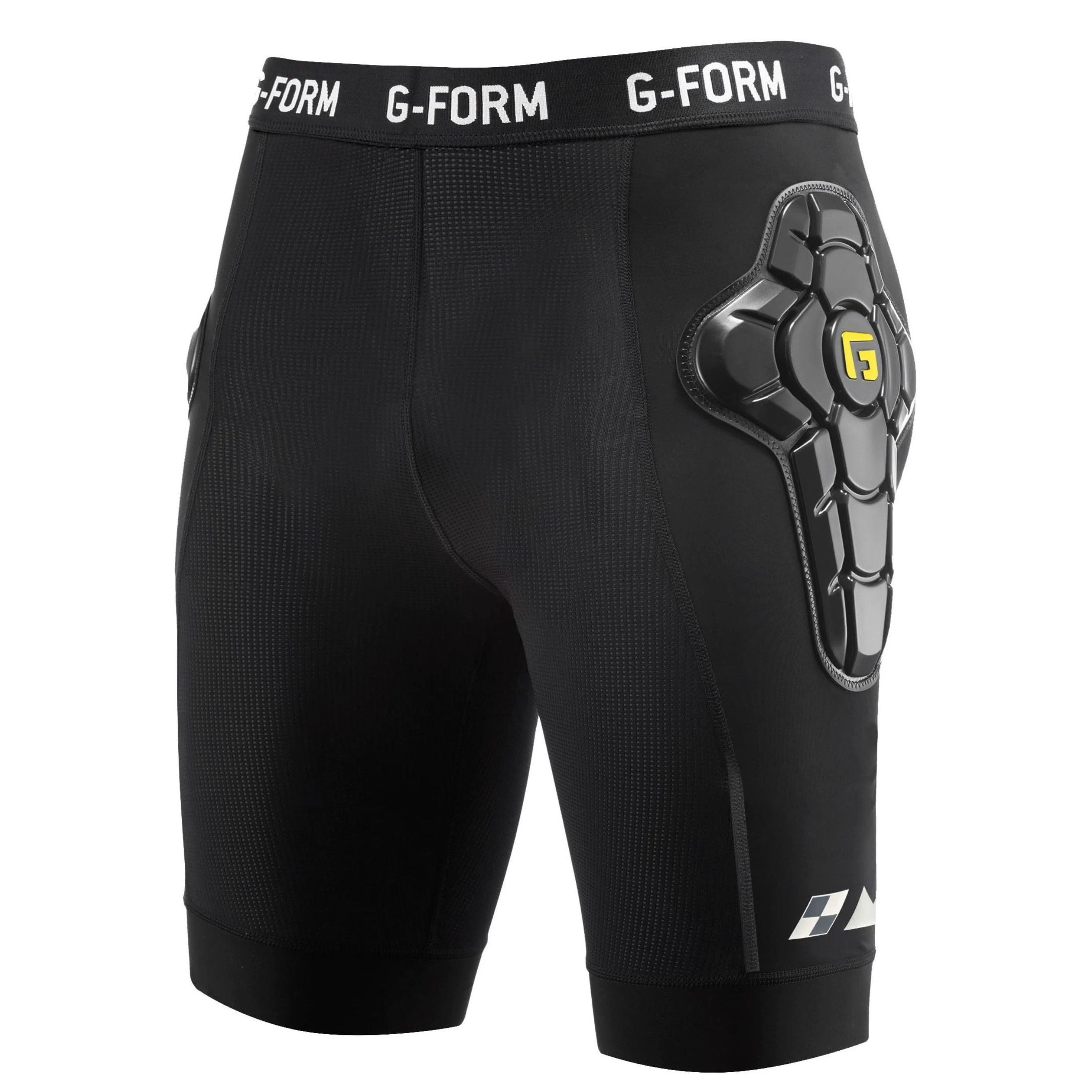 G-Form EX-1 Bike Short Liner - wyściełane spodenki rowerowe - spodnie rowerowe do BMX, snowboardu i wielu innych - sportowe spodenki kompresyjne, czarny, 120