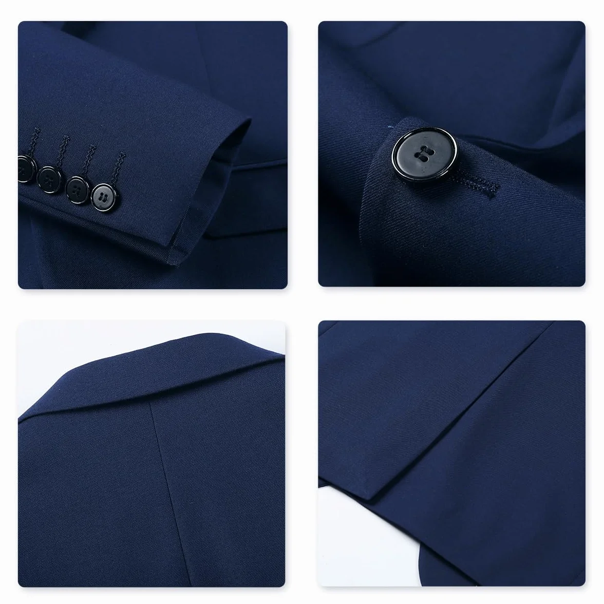 Allthemen garnitur męski, krój slim fit, 2-częściowy garnitur biznesowy, marynarka, spodnie
