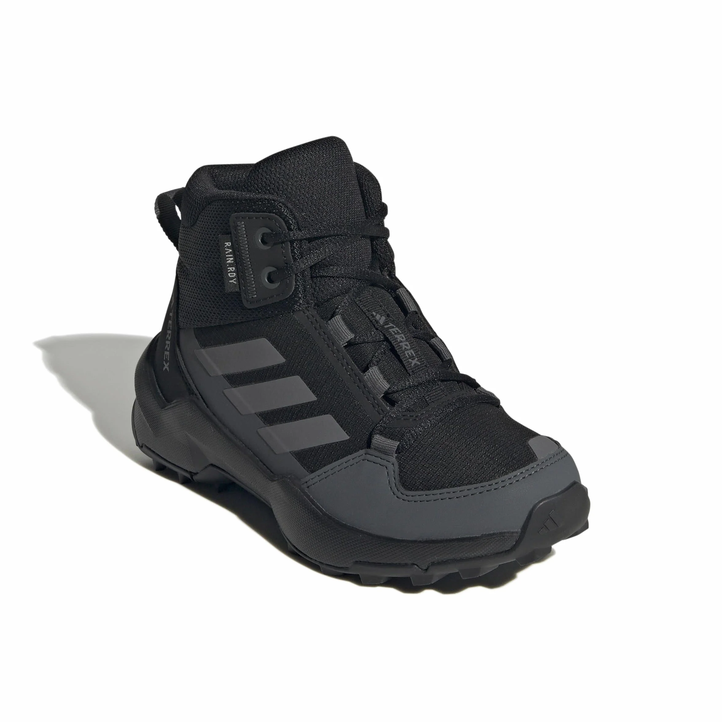 adidas Uniseks - dzieci Terrex Ax4R Mid Rain.Rdy Hiking Shoes, Core Black/Grey Four/Grey Six, 30.5 EU