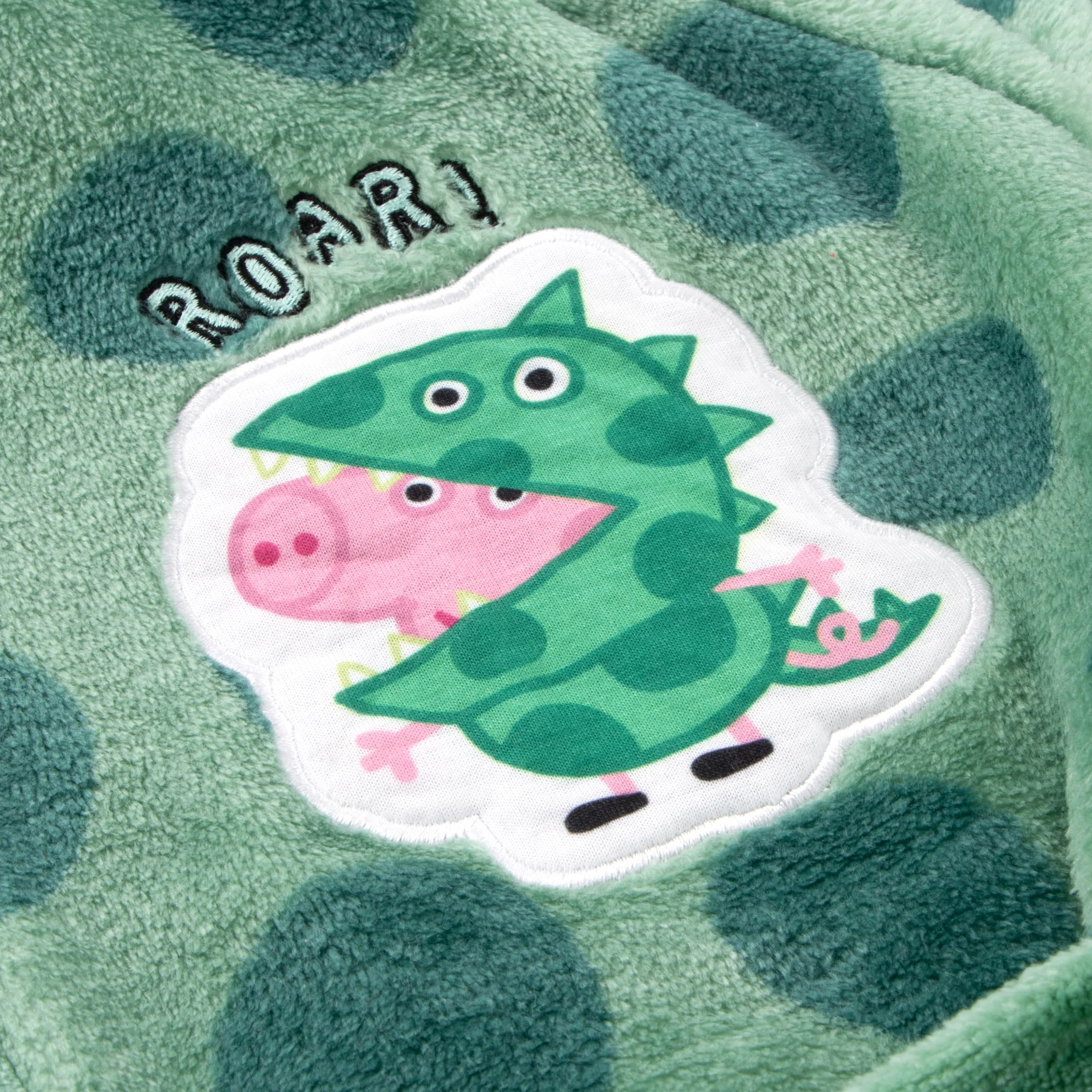 Peppa Pig Szlafrok Dla Chłopców George Pig | Szlafrok Z Kapturem | Polarowy Szlafrok Chłopięcy