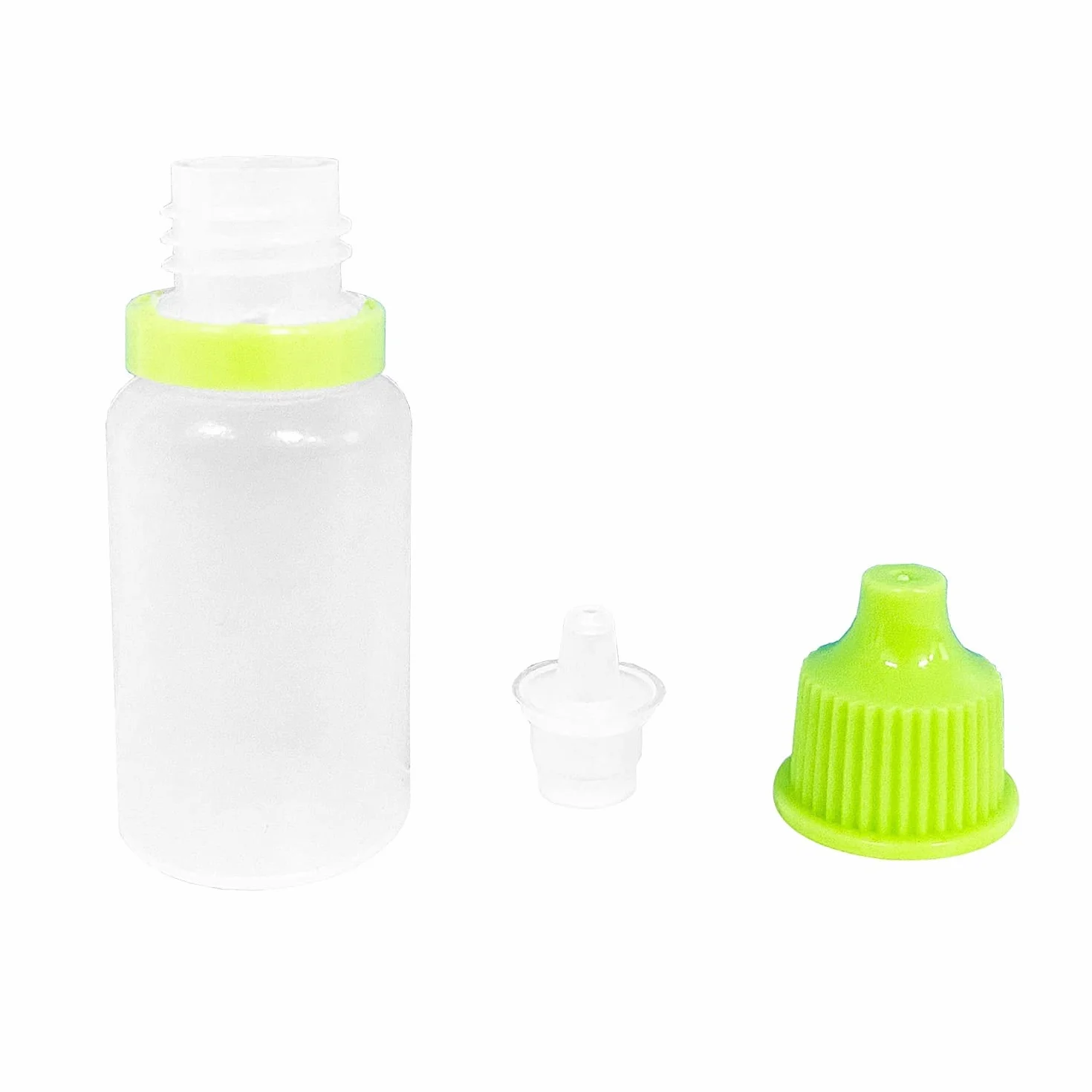 21 sztuk butelek z tworzywa sztucznego, 10 ml, puste butelki z kroplomierzem, do kropli do oczu, Essential Oil Eliquids (kolor losowy)