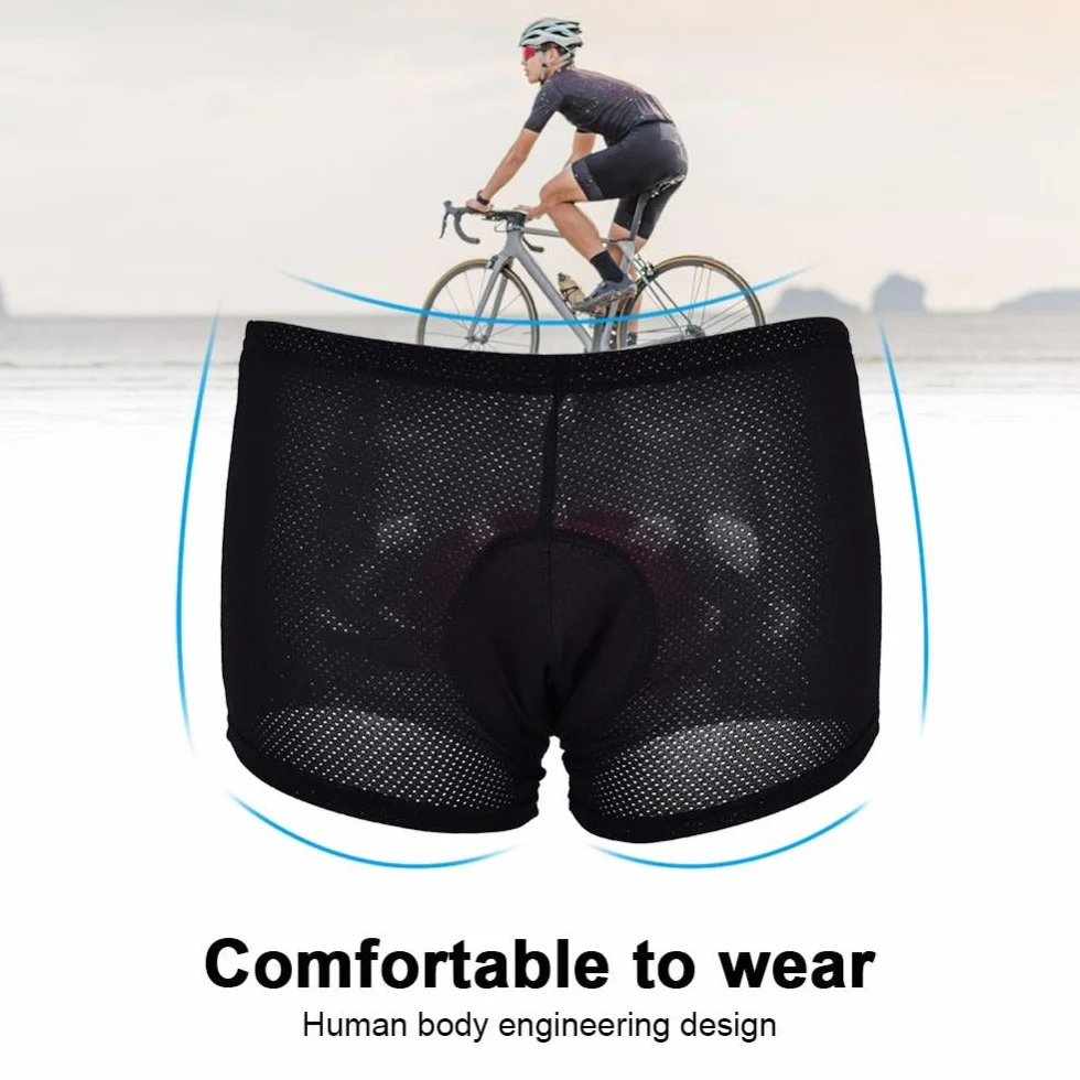 Bielizna rowerowa, Unisex Outdoor Cycling Underwear 3D wyściełane spodenki rowerowe do jazdy na rowerze (M)