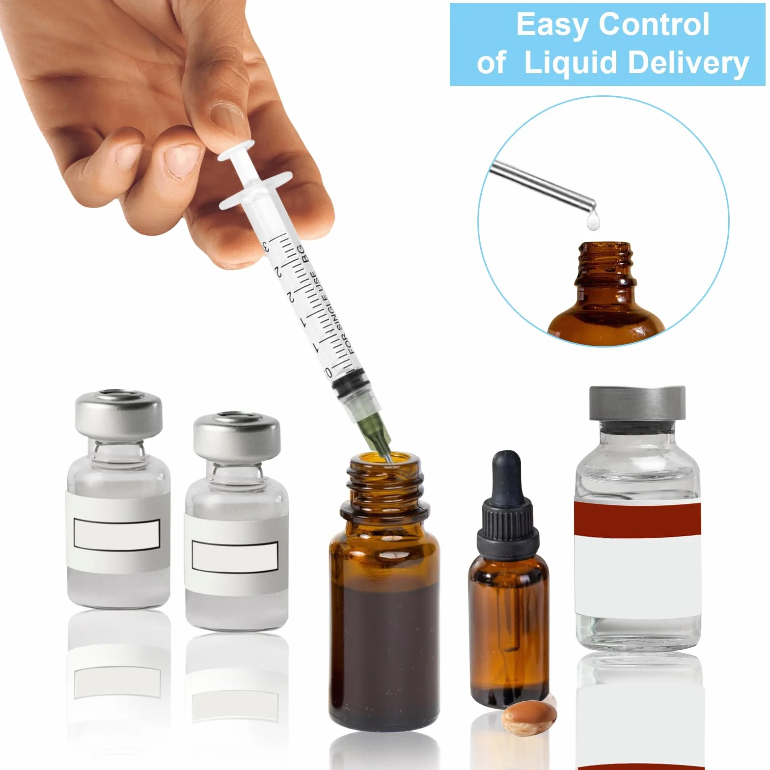 Zestaw strzykawek z siarą, 15 sztuk, 1 ml, 3 ml, 5 ml, 10 ml, strzykawka dozująca z tępą igłą i nasadką, strzykawka wielokrotnego użytku, plastikowa strzykawka do karmienia zwierząt, przemysłu,
