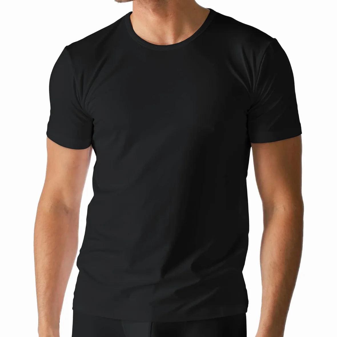 Mey 2-pak Dry Cotton - męski T-shirt - podkoszulek - bawełna, czarny, 6