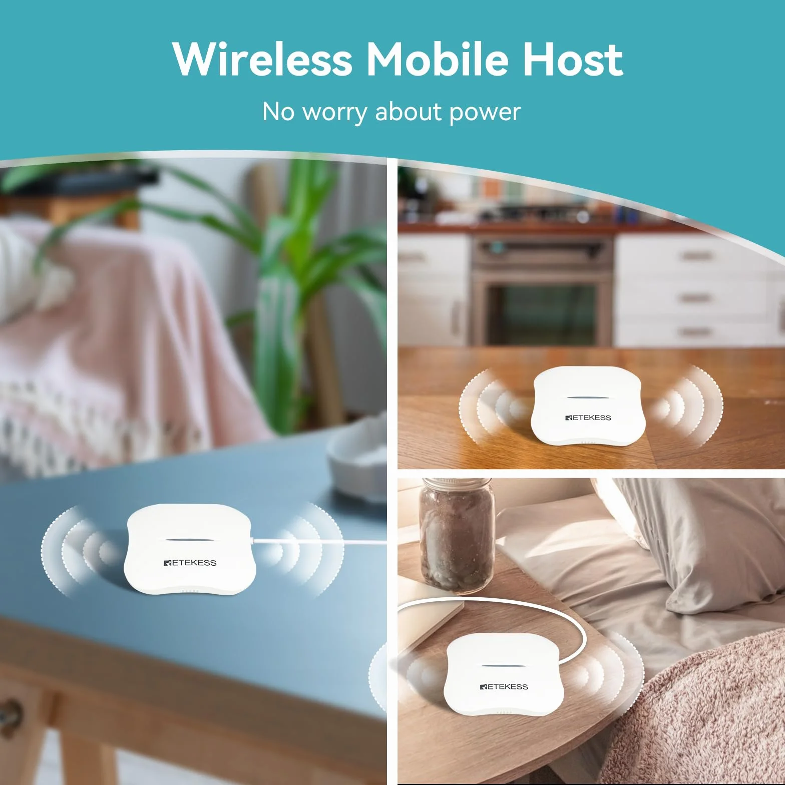 Retekess TH011-TH013 Wifi Inteligentny Bezprzewodowy System Pagera dla Opiekunów, System Ostrzegania Pielęgniarki, 2 Przyciski Połączenia Alarmowego dla Starszych Pacjentów Niepełnosprawnych Seniorów