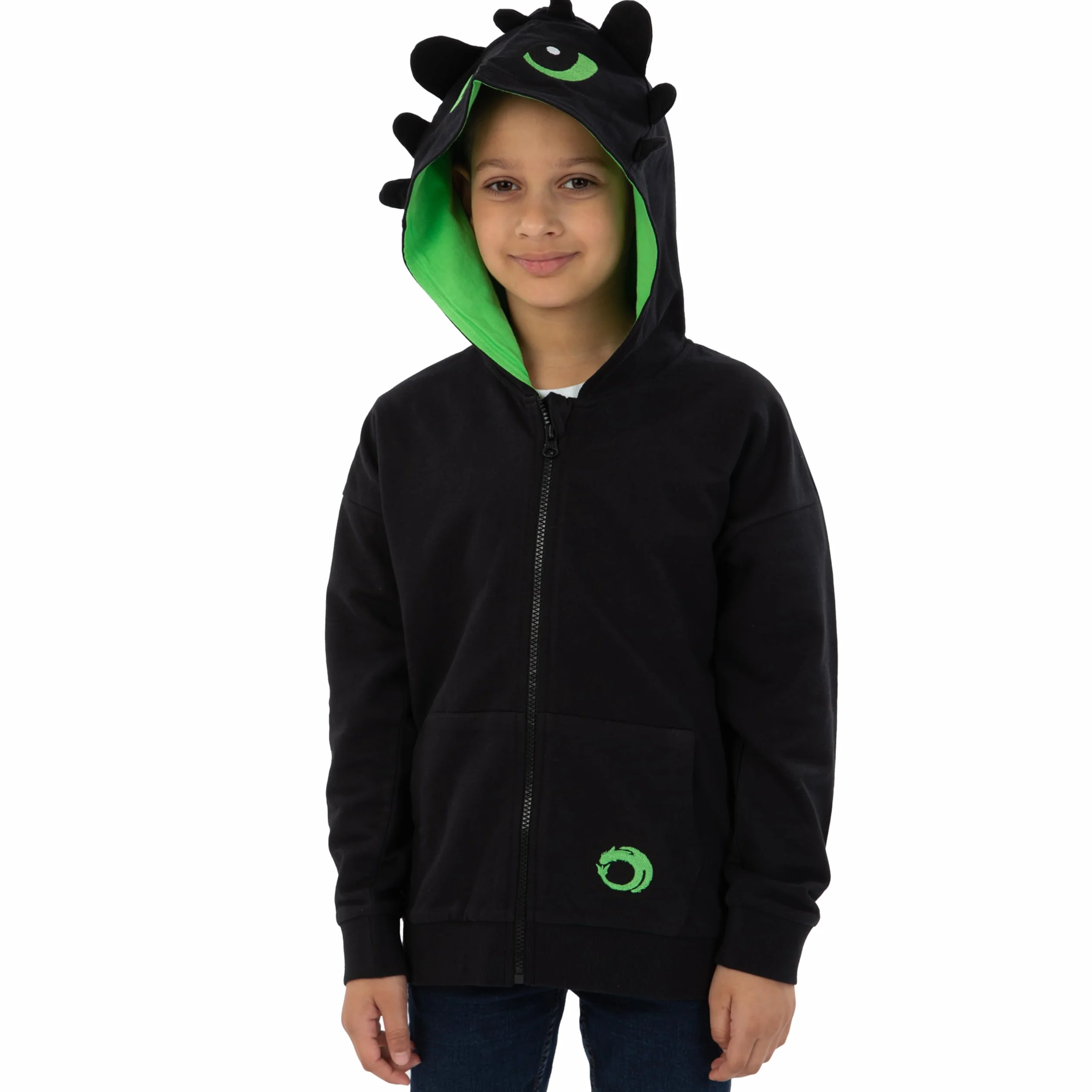 Bluza Chłopięca How To Train Your Dragon z Szczerbatkiem, Hoodie Dziecięca ze Smokiem