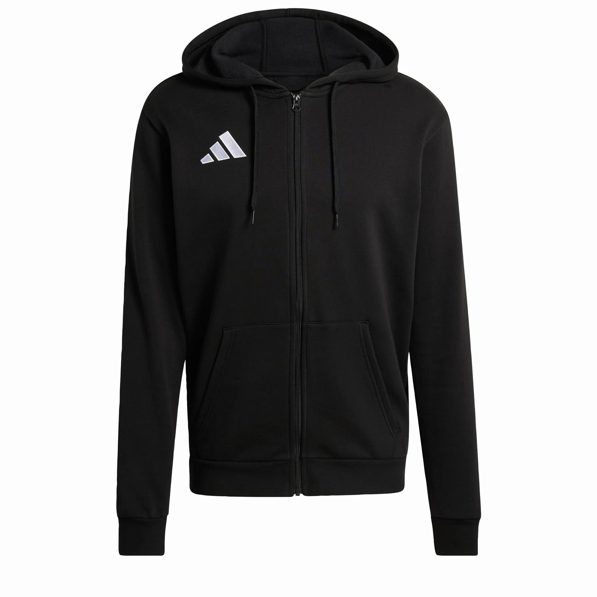 Adidas Mężczyźni Entrada26 Full Zip Hoodie Sweatshirt, Black/White, L