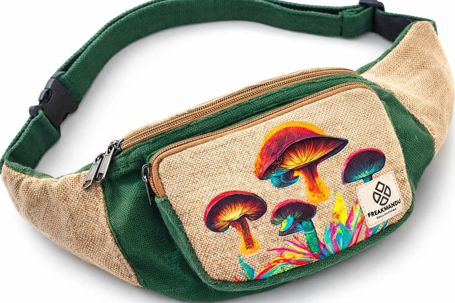 Freakmandu Konopie Pas Biodrowy Torba Crossbody Styl Boho Hippie Ręcznie Saszetka Biodrowa Dla Kobiet Mężczyzn