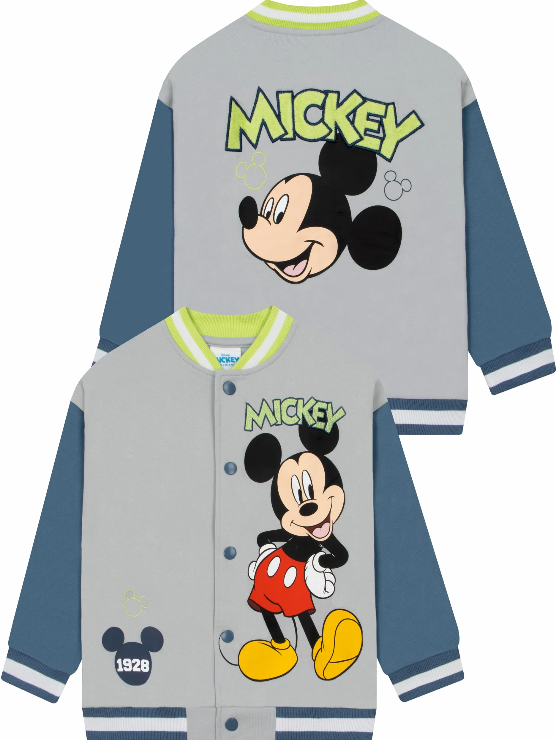 Disney Kurtka Bomber Chłopięca Mickey Mouse, Kurtka Mickey Dla Chłopców, Bawełniane Kurtki Baseballowe Na Lato