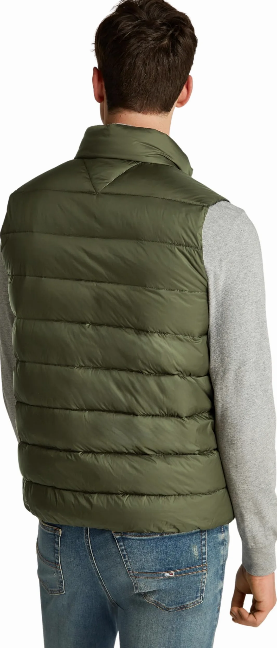 Tommy Jeans Tjm Lt Down Vest Ext Dm0dm20663, zielona (Fatigue Green), XS męska, Zielony (Fatigue Green), XS