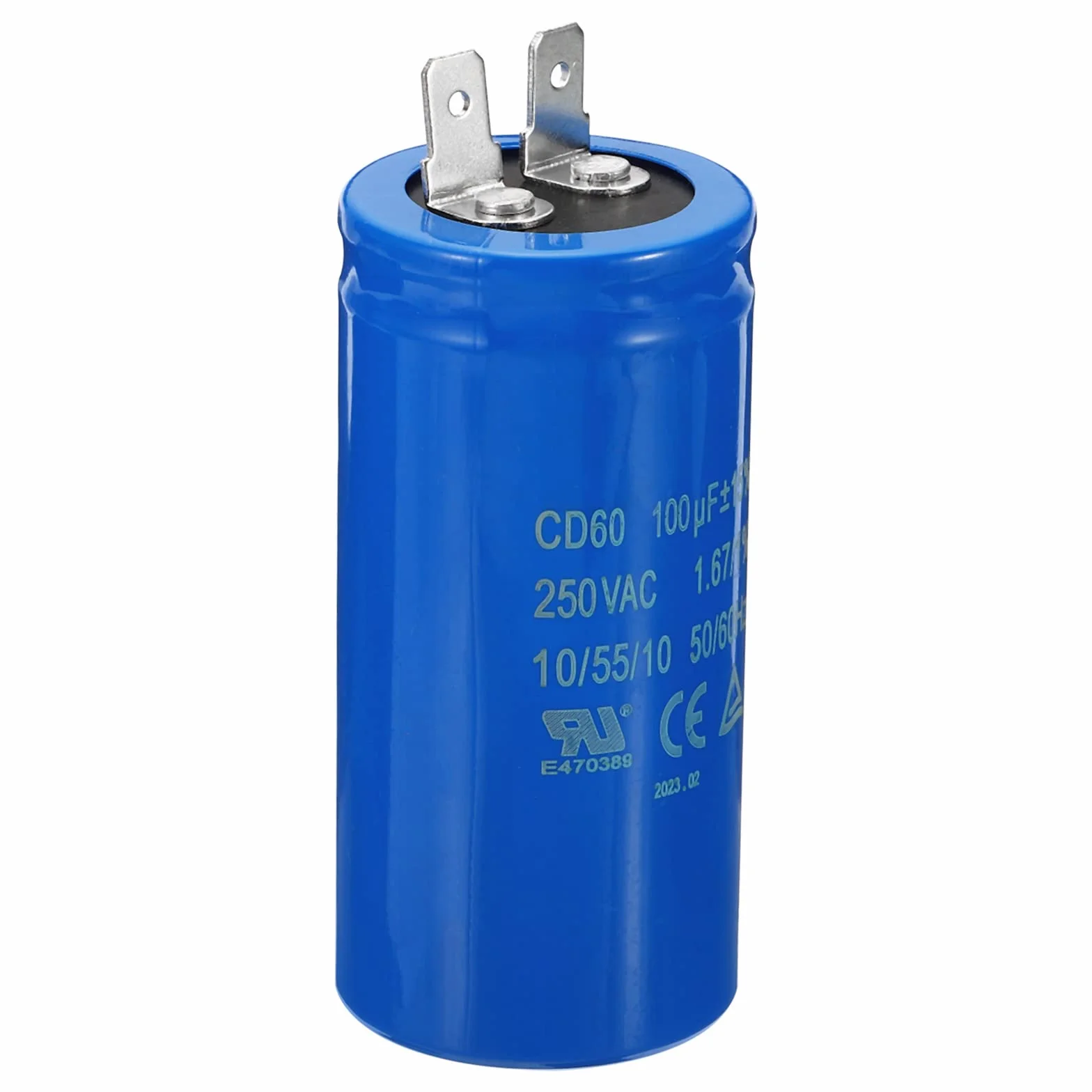 PATIKIL Kondensator CD60, 100uF/MFD 250VAC 15% tolerancja 50/60Hz kondensator rozruchowy silnika do silnika sprężarki powietrza uruchamia pracę
