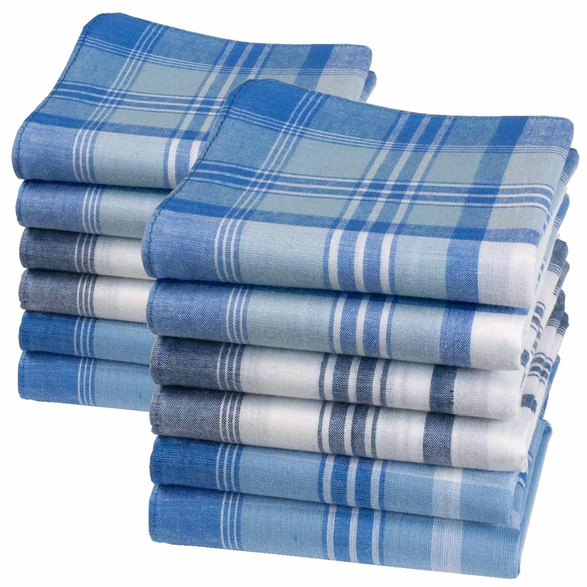 Chusteczki Materiałowe Oscar dla Mężczyzn – 100% Bawełna Barwiona w Przędzy – 40x40 cm – Klasyczne, Wytrzymałe i Ekonomiczne