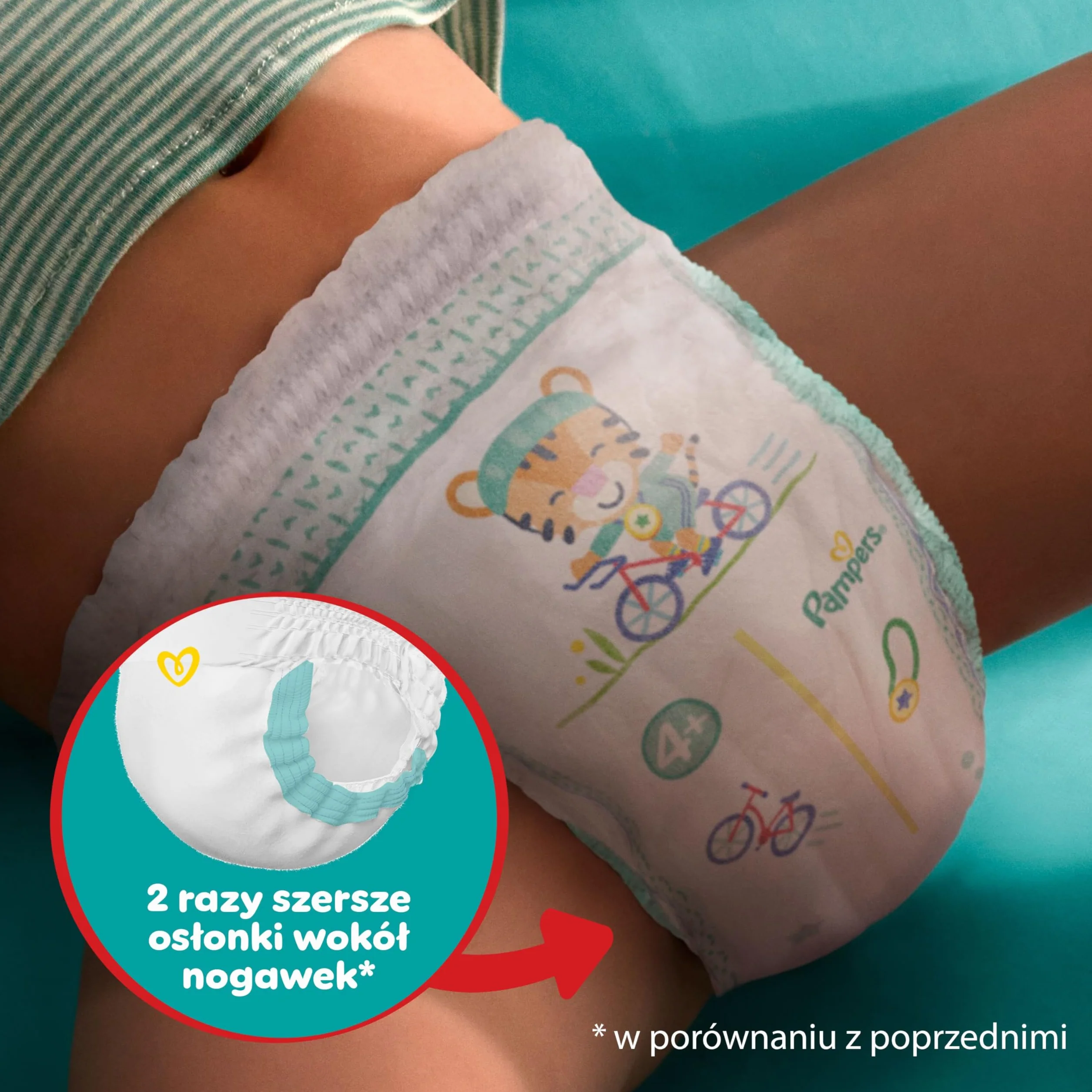 Pieluchomajtki Pampers Active Baby, rozmiar 6, pieluszki 132, 13kg-19kg
