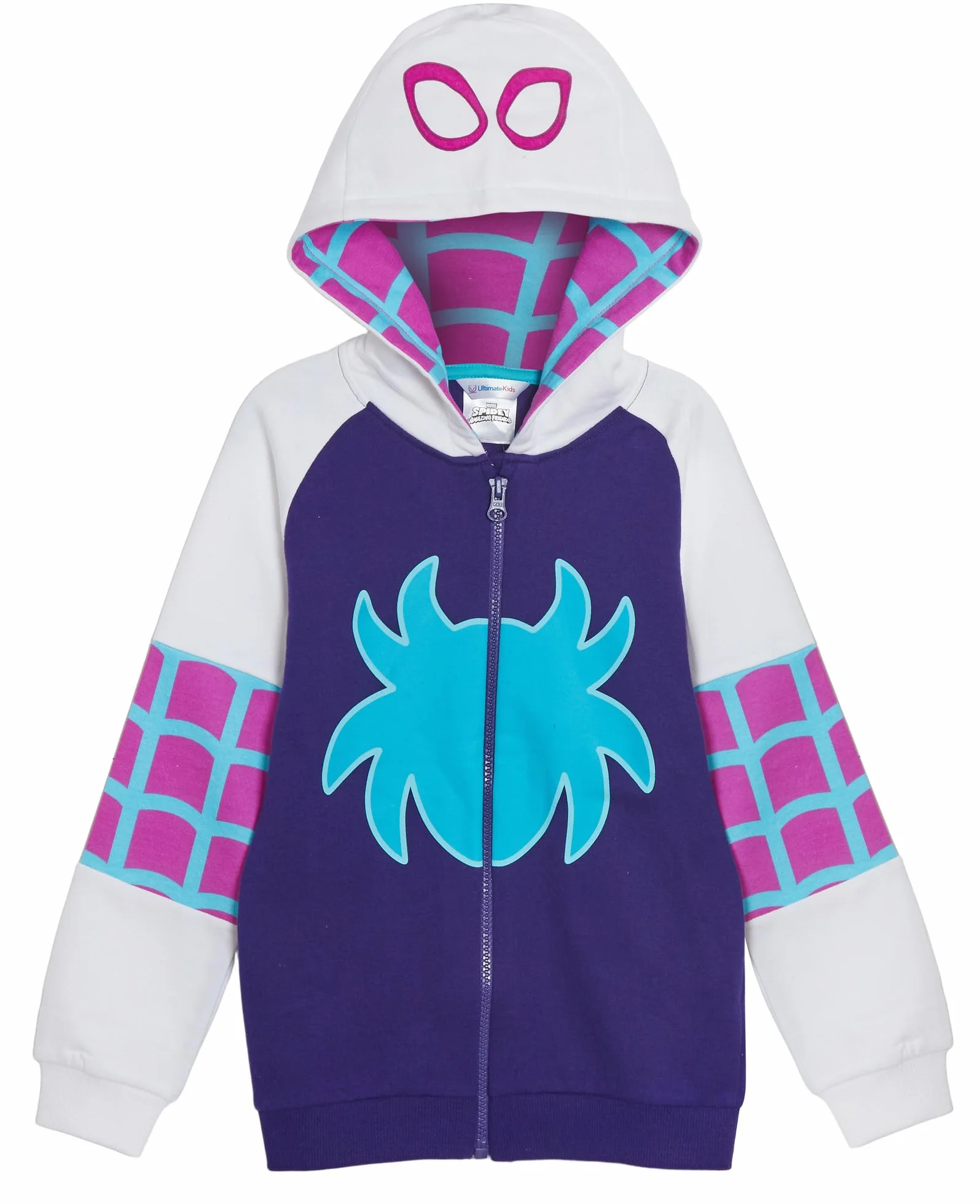 Dziecięca bluza z kapturem Spidey i jego niesamowici przyjaciele przebranie bluzy z kapturem kurtki zapinane na zamek Miles Morales Duch Pająk lub Spidey