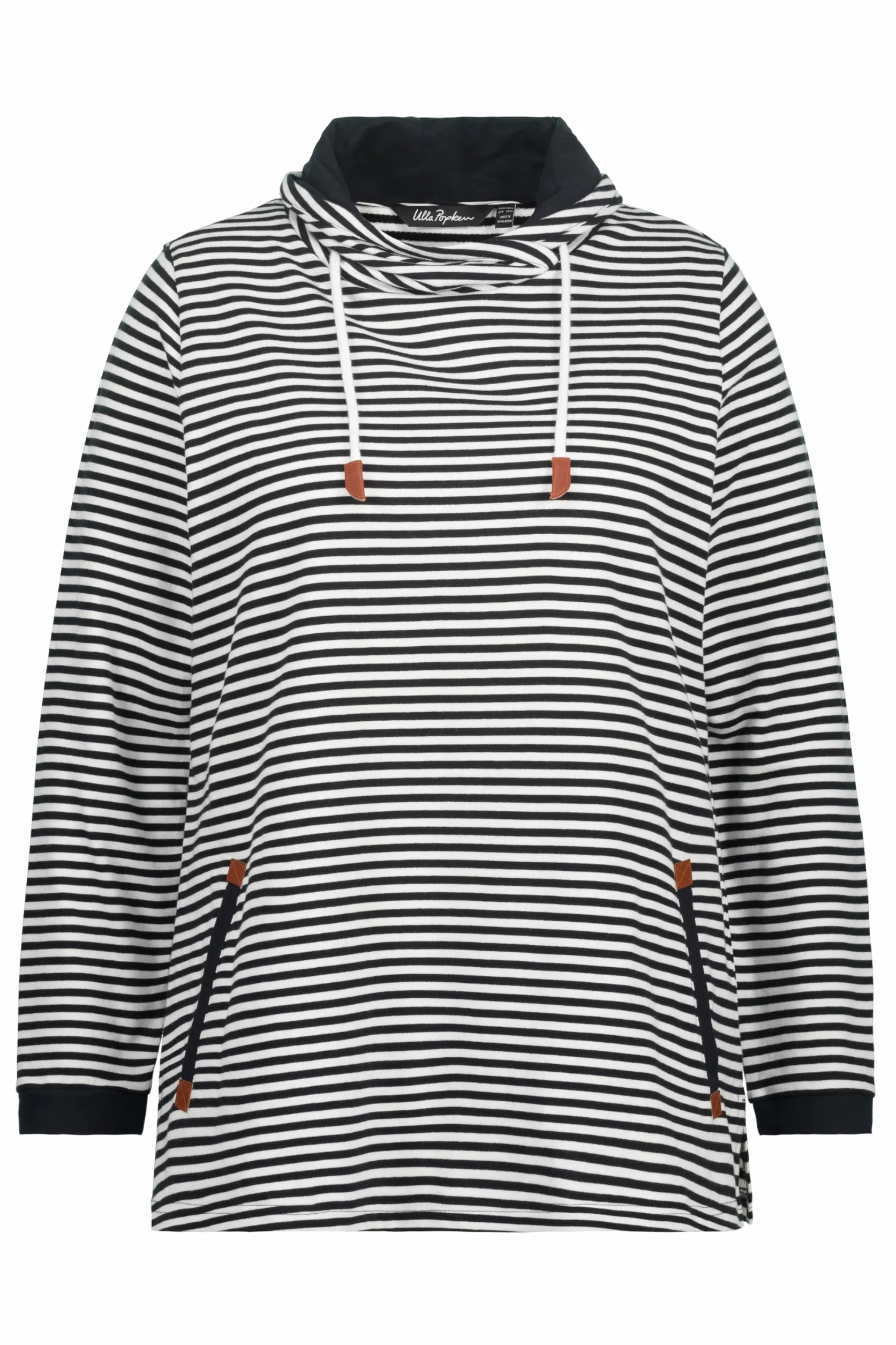 Ulla Popken Bluza damska czarny 54-56