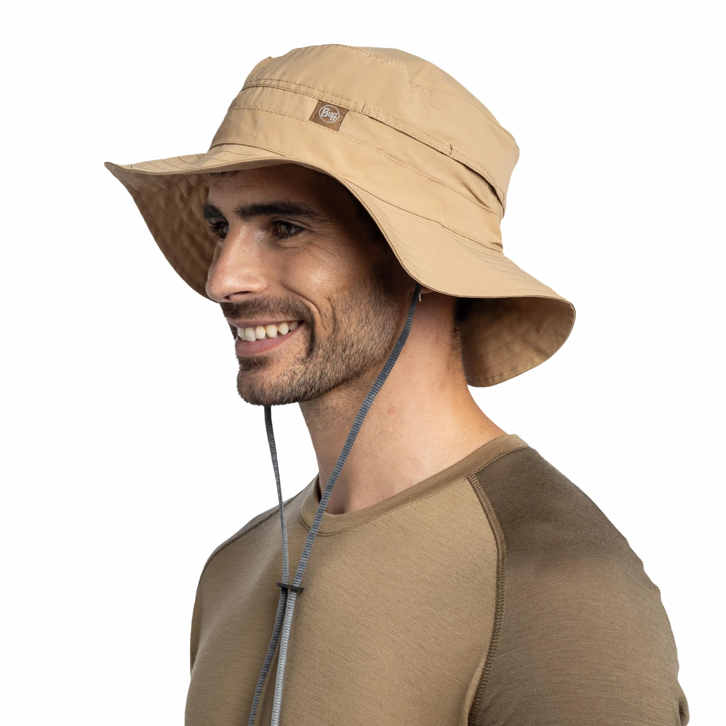 BUFF Kapelusz Uni Randall Brindle BooneyKobiety/Mężczyźni - przeciwsloneczny rybaka outdoorowy Z podszewką, paskiem na podbródek wiosna-lato