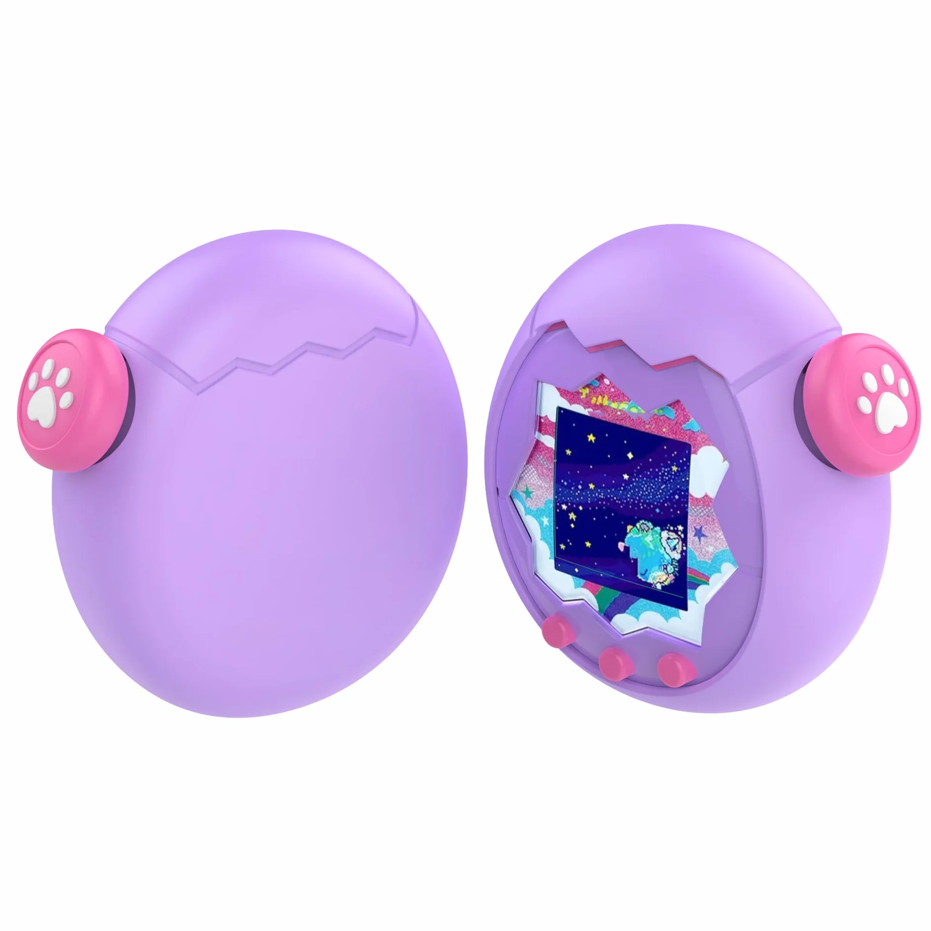 Etui ochronne z płynnego silikonu na konsolę do gier Tamagotchi Paradise z nasadką na guziki, urocze, odporne na wstrząsy etui do wirtualnej maszyny dla zwierząt domowych, akcesoria chroniące przed