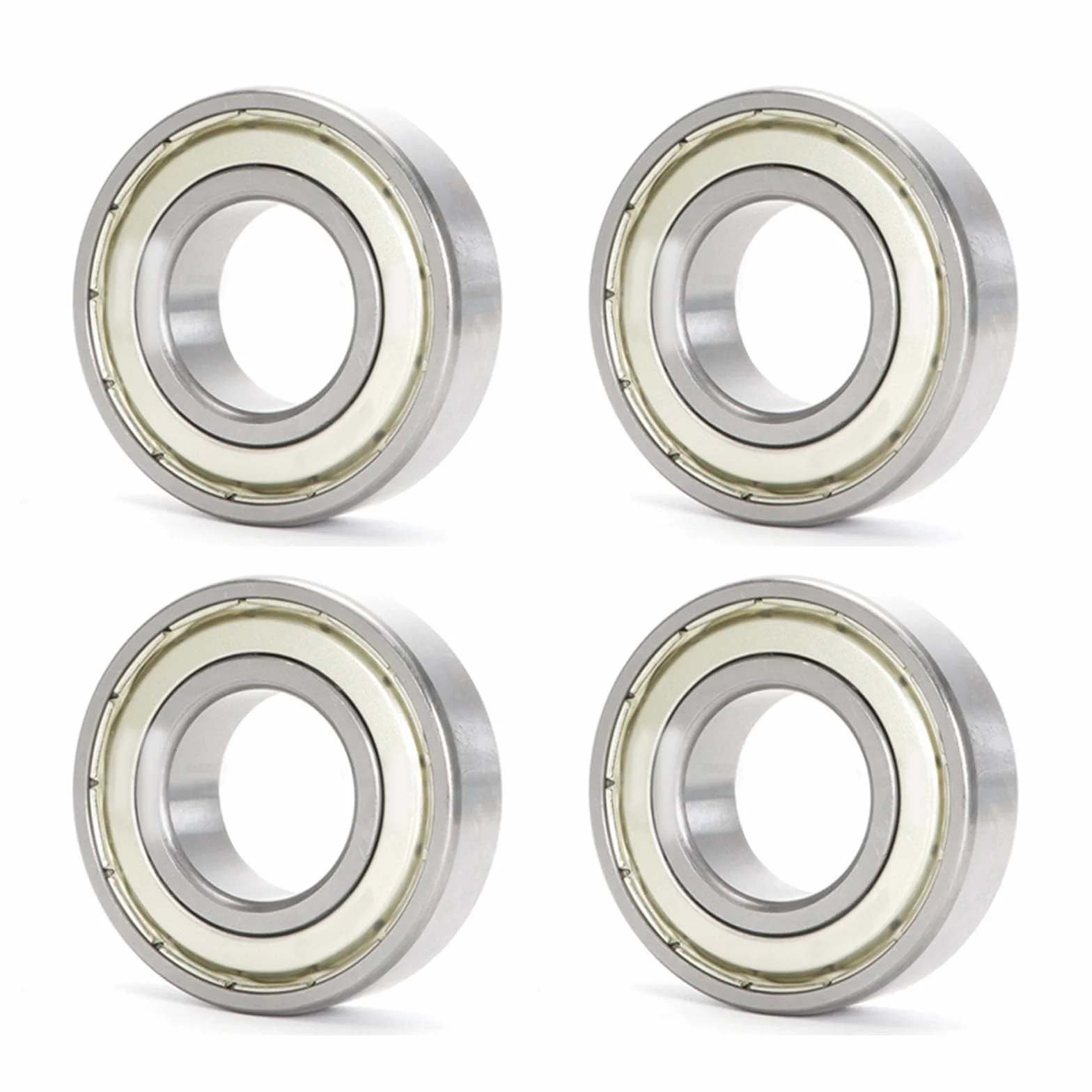 HAISHANG 4 sztuki Lożysk 608ZZ,8mm x 22mm x 7mm Łożyska Rowkowe ze Stali Chromowej z Podwójną Metalową Uszczelką do Deskorolek, Hulajnóg, Tokarek