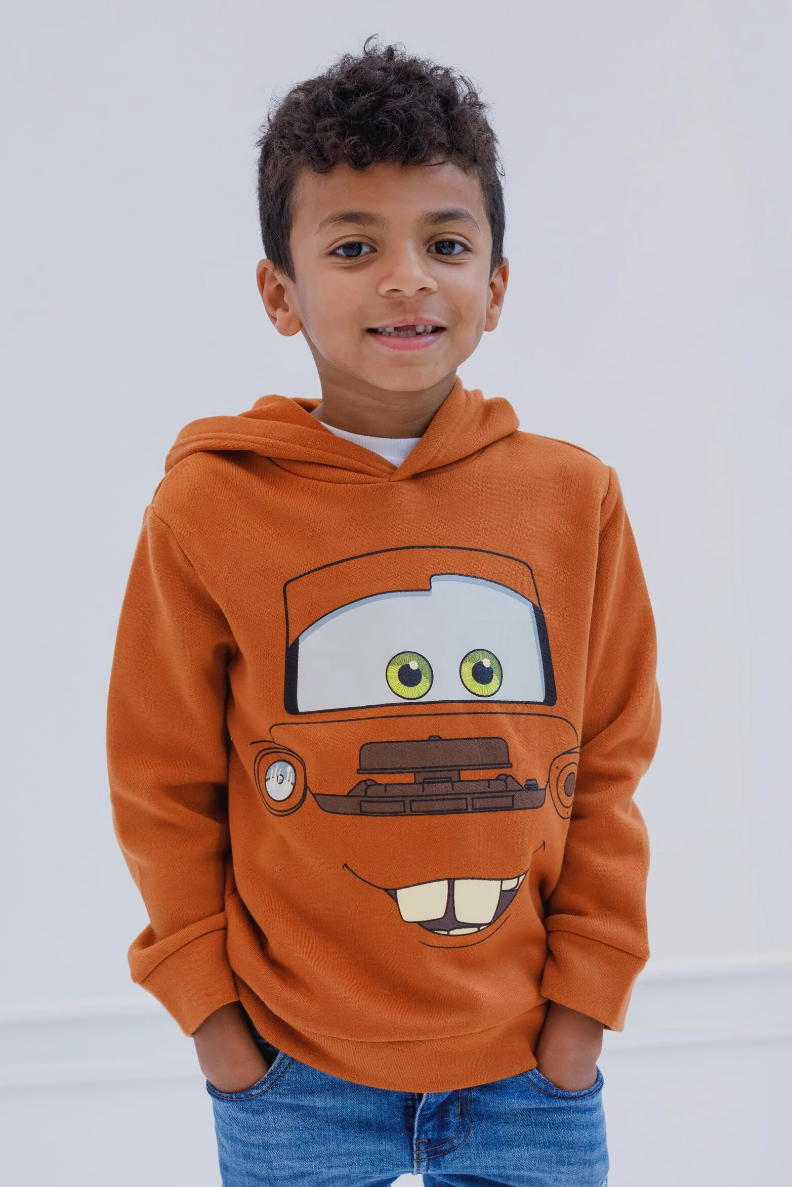 Disney Pixar Cars polarowa bluza z kapturem maluch do dużego dziecka Lightning McQueen Mater
