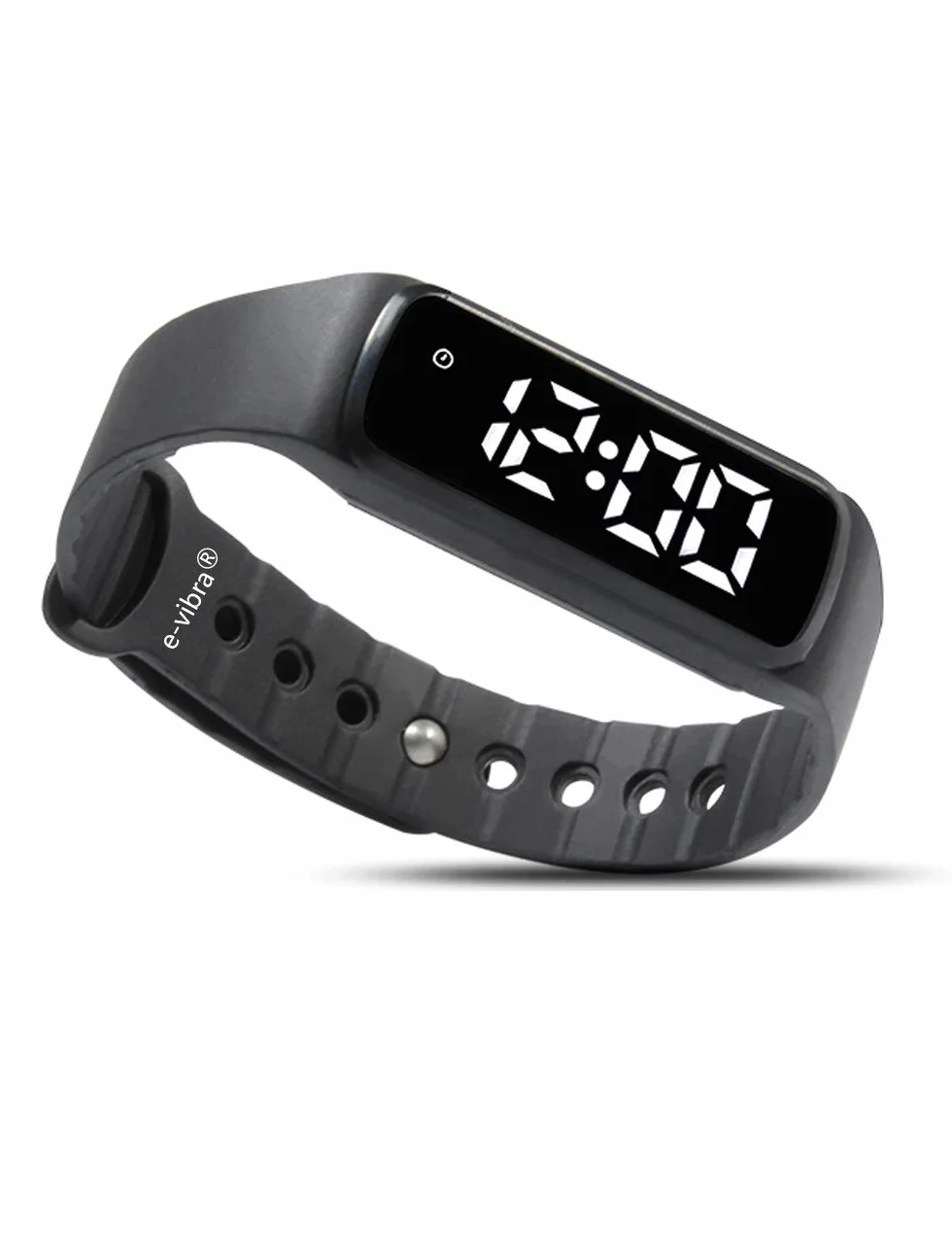 Zegarek do nauki korzystania z nocnika - cichy wibracyjny alarm przypomnienie zegarek dla dzieci i dorosłych alarm leki nocnik zegar (czarny)
