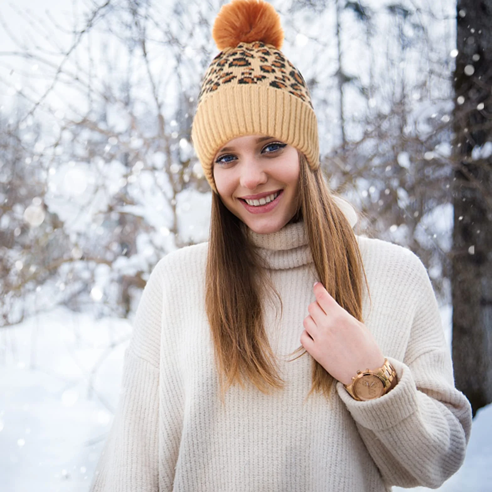 JINDUN Czapka szalik zestaw rękawiczek dla kobiet, zimowy ciepły gruby szalik dzianinowy czapka beanie i rękawiczki zimowe do ekranu dotykowego zestaw dla mężczyzn i kobiet