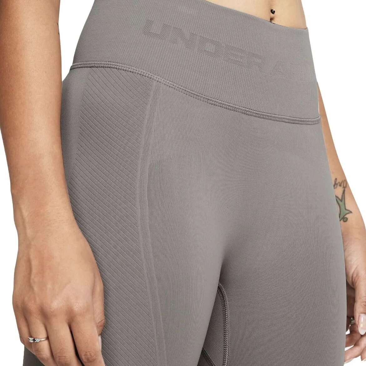 Under Armour Train bezszwowe legginsy damskie, cyna, rozmiar S, szare, S