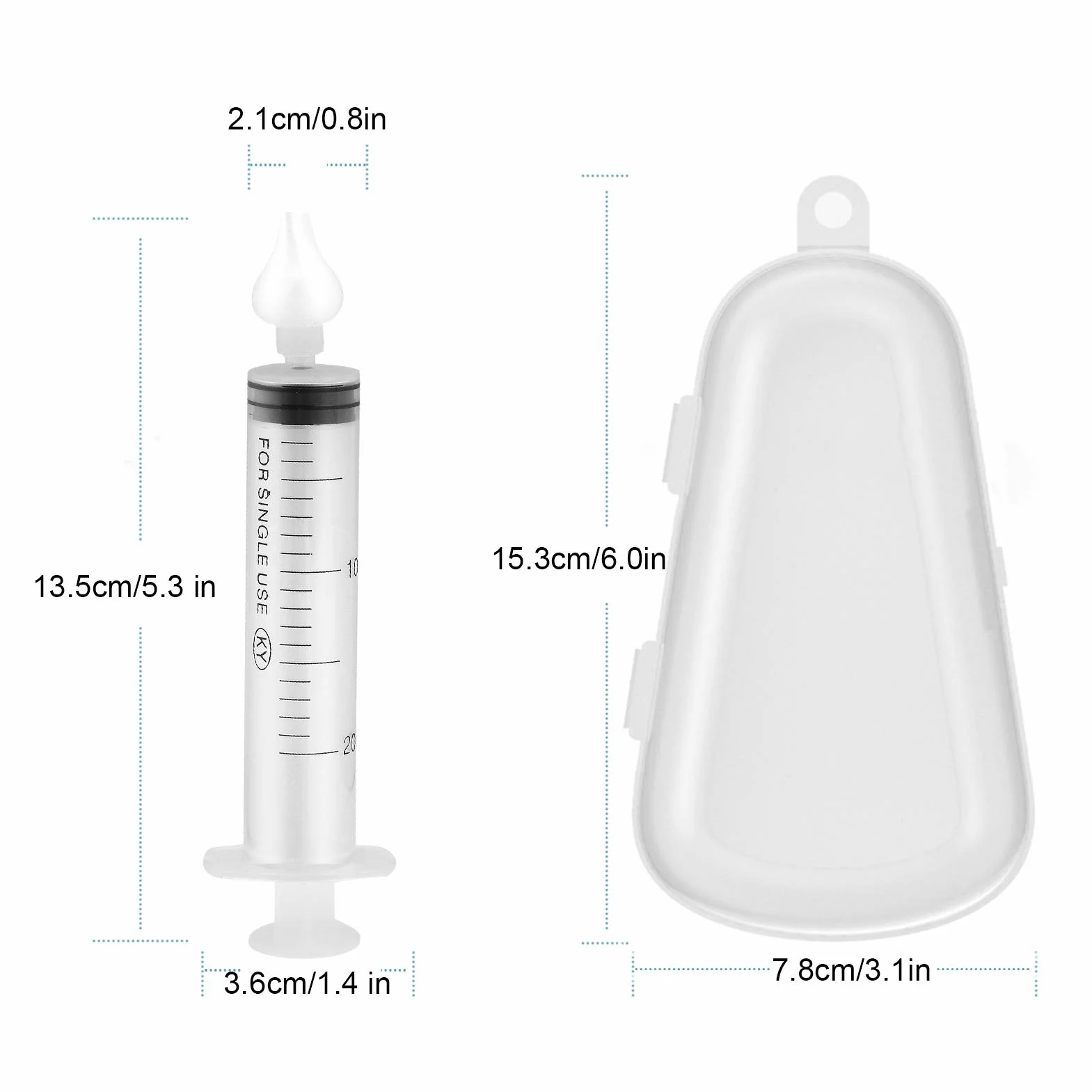 Irygator do nosa dla dzieci, 8 sztuk/zestaw 20 ml Wielofunkcyjna ulepszona myjka do nosa dla dzieci Specjalna myjka do nosa dla dzieci i niemowląt Nieżyt nosa irygator do nosa dla niemowląt8PCS