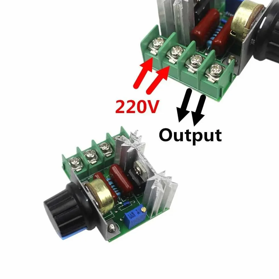 DollaTek 25 A PWM AC regulator pr?dko?ci obrotowej silnika 2000 W, regulowany regulator napi?cia 50-220 V