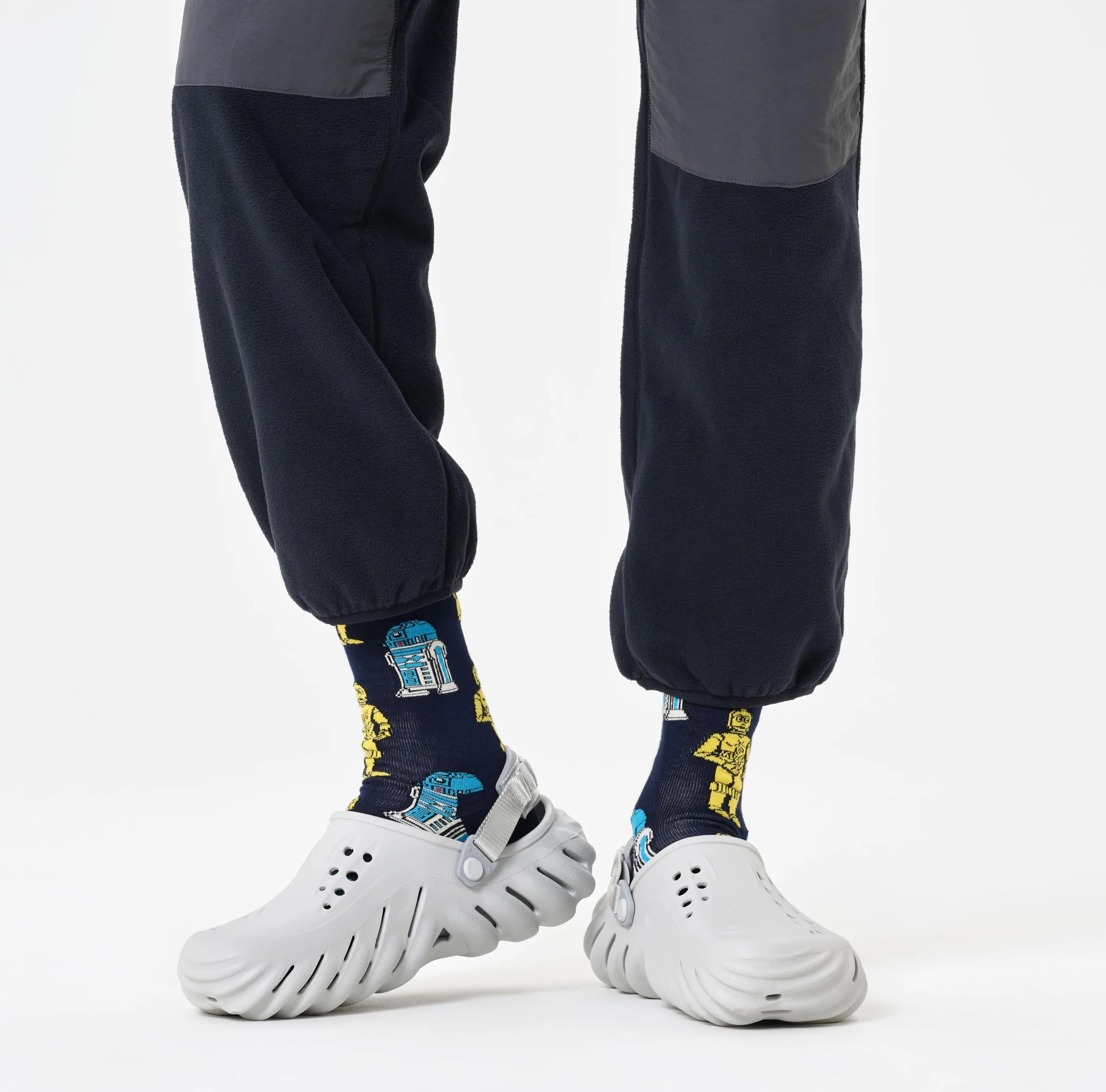 Happy Socks x Star Wars - Skarpetki Zestaw 3 Skarpetek w Pudełku Prezentowym dla Wielkich Fanów Gwiezdnych Wojen - z Wzorami Yody i Dartha Vadera