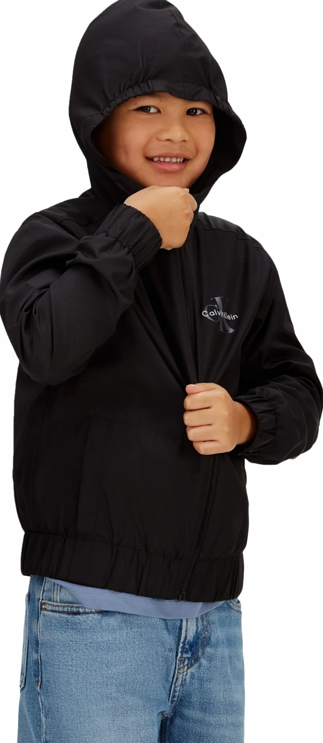 Calvin Klein Kurtka wiatrówka Chłopcy Monologo Essential Jacket Ib0ib02639