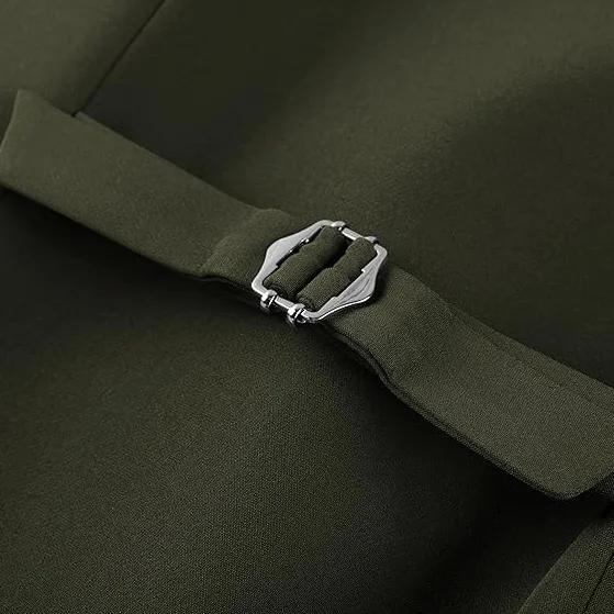 Belle Poque Kamizelka damska vintage bez rękawów z klapą kołnierz jednorzędowy elegancka