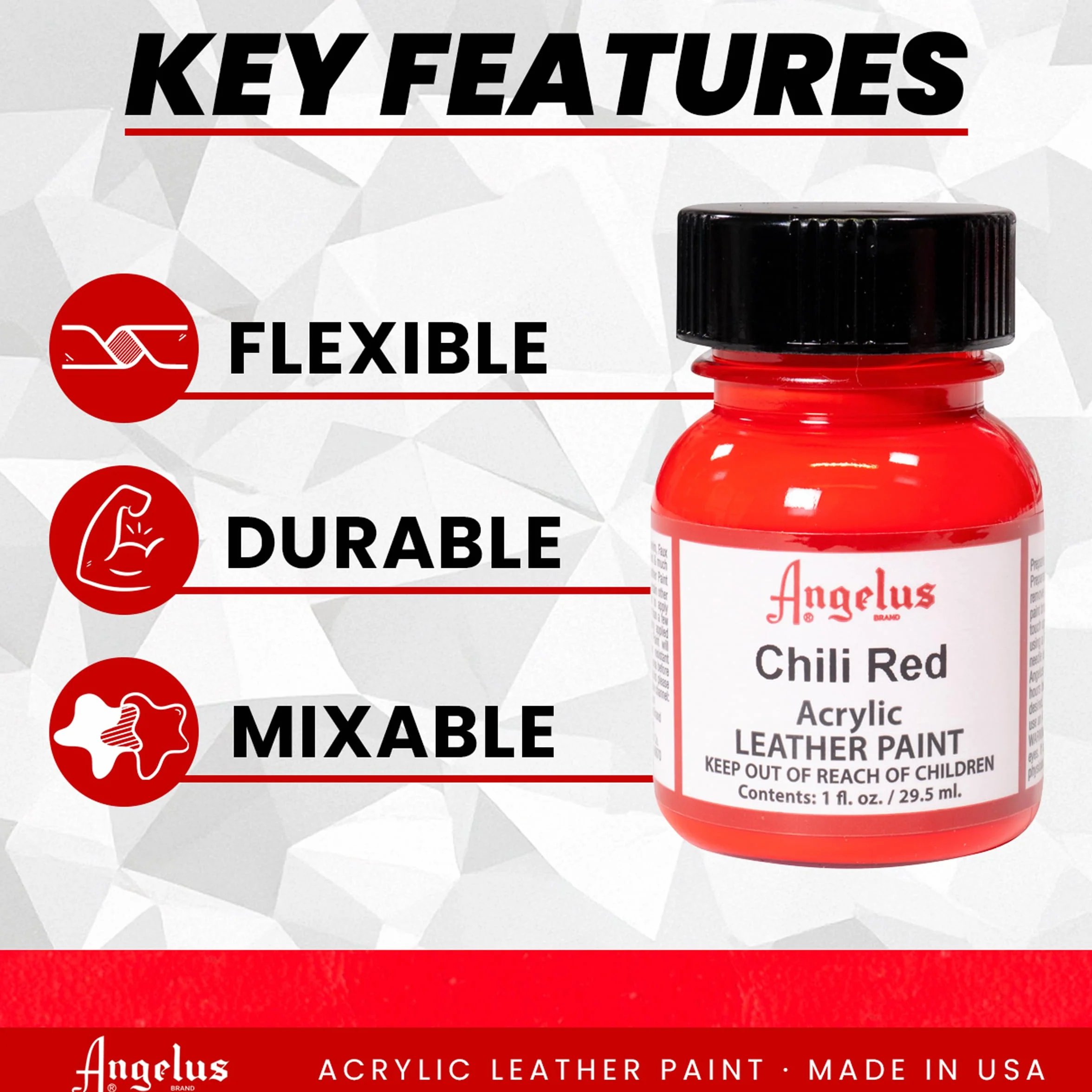 Angelus Kolor skóry 1 Oz Chili Red