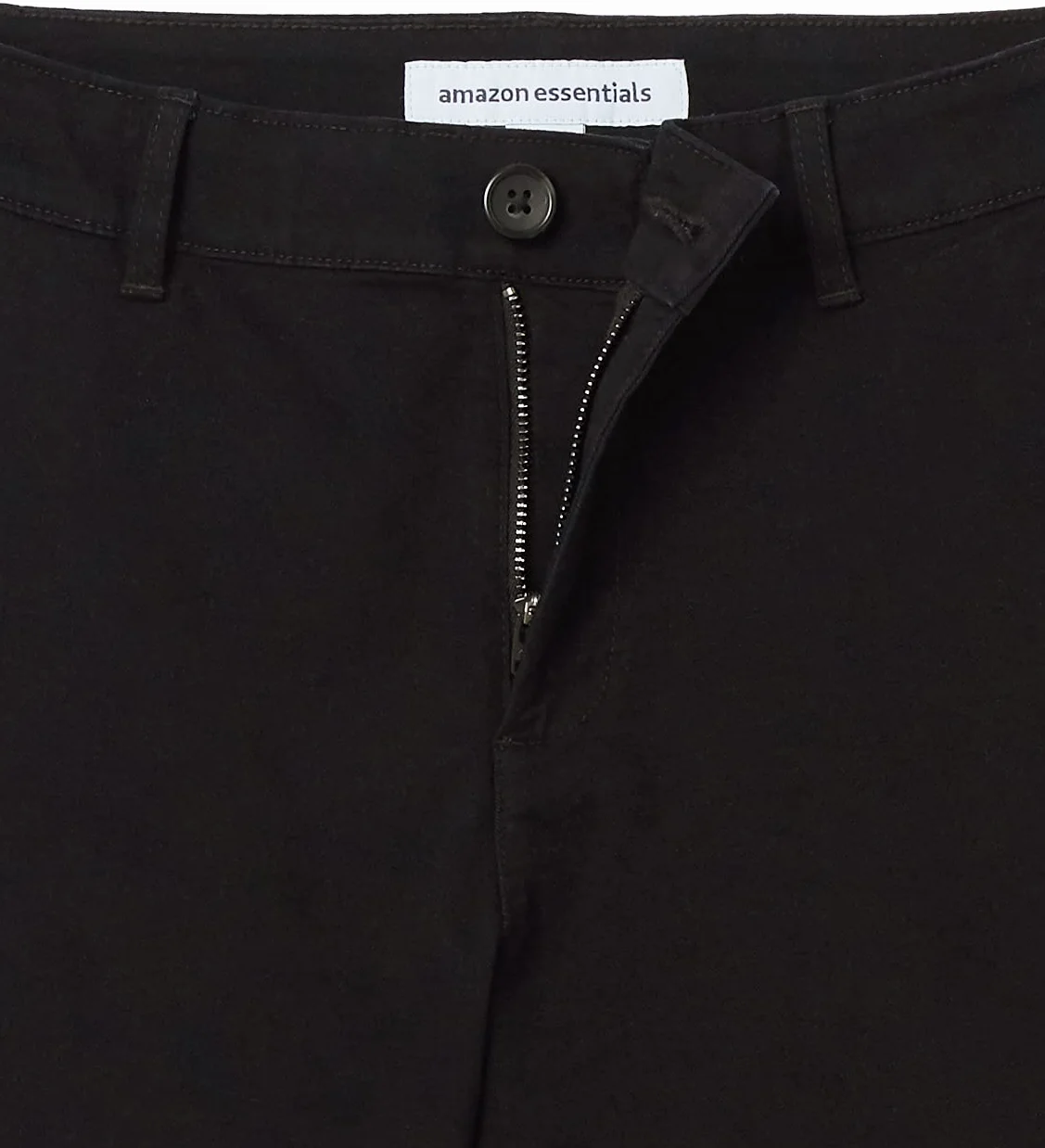 Amazon Essentials Damskie szorty o średnim wzroście slim fit 13,5 cm nogawki khaki (dostępne w prostych i krągłych krojach), czarne, 12
