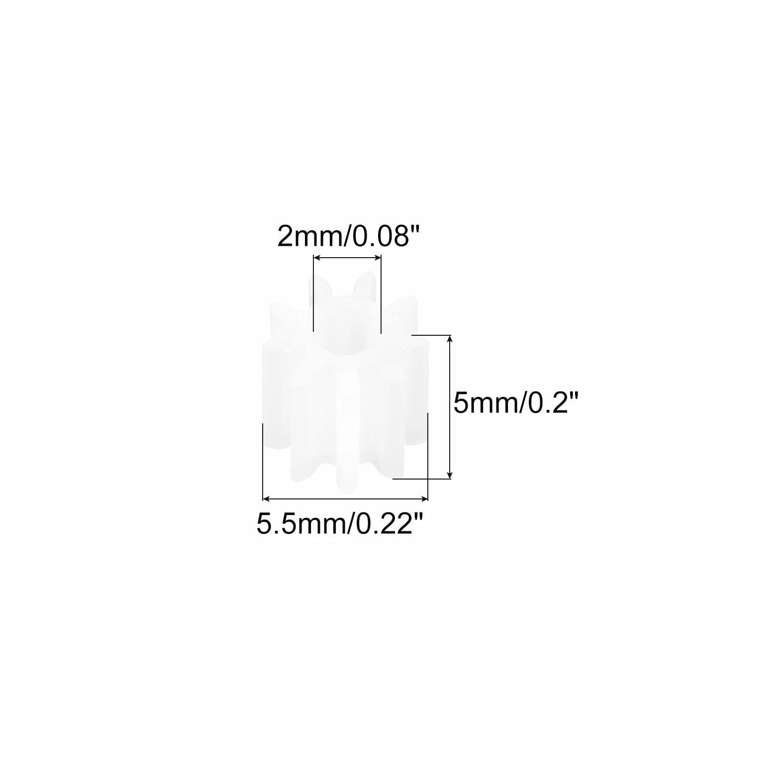 QUARKZMAN 30 sztuk kół zębatych z tworzywa sztucznego, 9 zębów, model 92A, przekładnia redukcyjna do samochodów RC, modelu robota "zrób to sam" (białe, moduł 0,5)