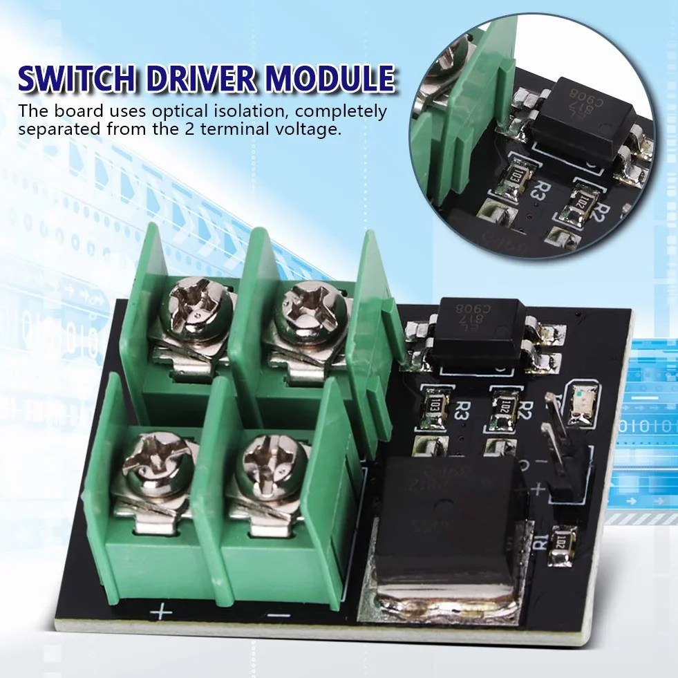 Moduł przełączający MOSFET niskiego napięcia MOSFET 3 V 5 V Sterowanie niskonapięciowe 12 V, 24 V, 36 V, moduł tranzystora polowego