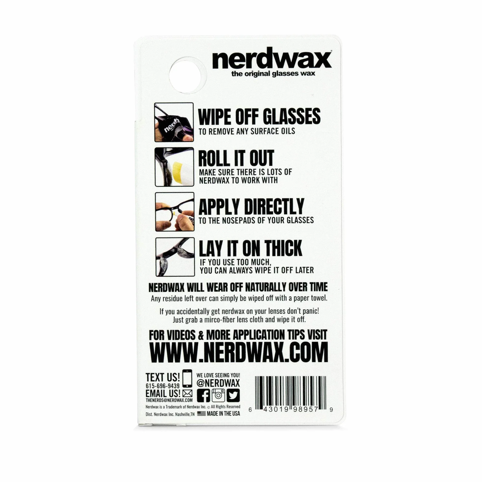 Nowy Nerdwax Slimline Design - pojedynczy | Stop Slipping Glasses jak widać na zbiorniku rekina