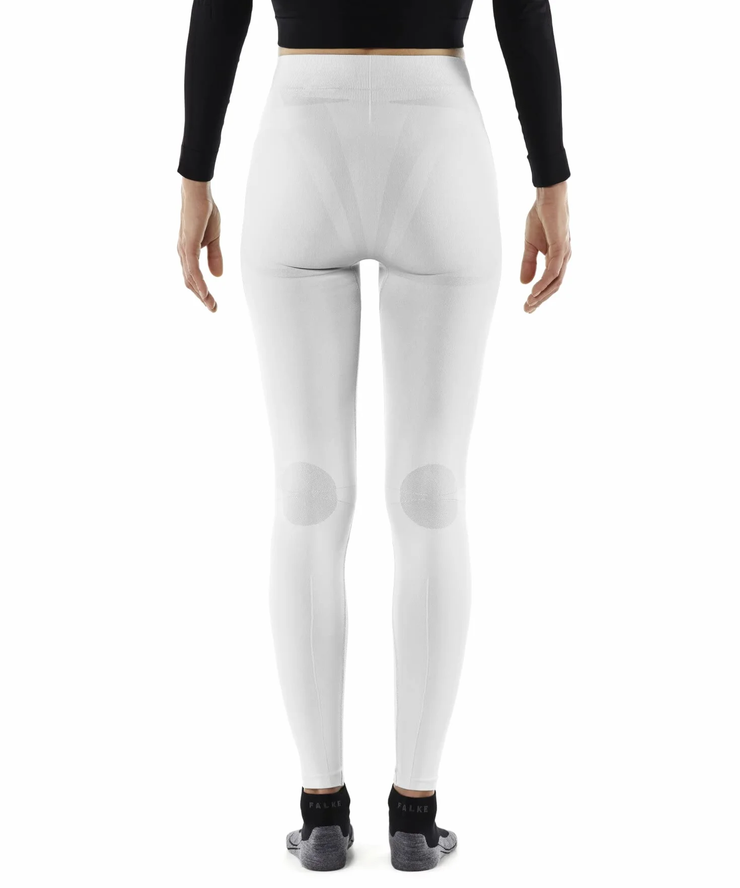 FALKE Kobiety Warstwa podstawowa (dół) Maximum Warm Long W Ti Termoaktywny, Oddychający i Szybkoschnący szybkoschnące ciepłe 1 Sztuka, Biały White 2860, L