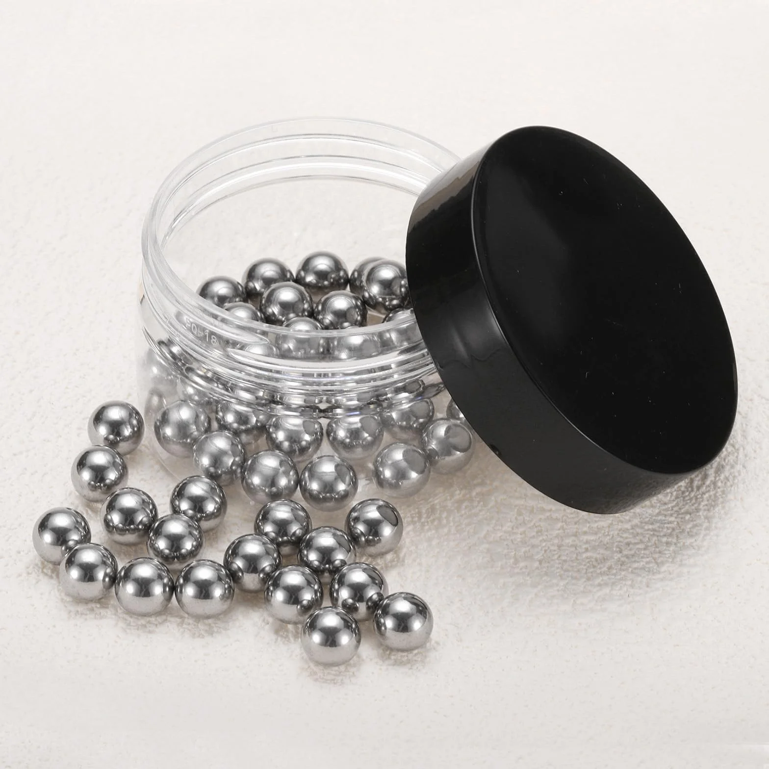 QUARKZMAN 50 szt. chromowane stalowe kulki łożyskowe 10 mm precyzyjne kulki, mini kulki łożyskowe, G100