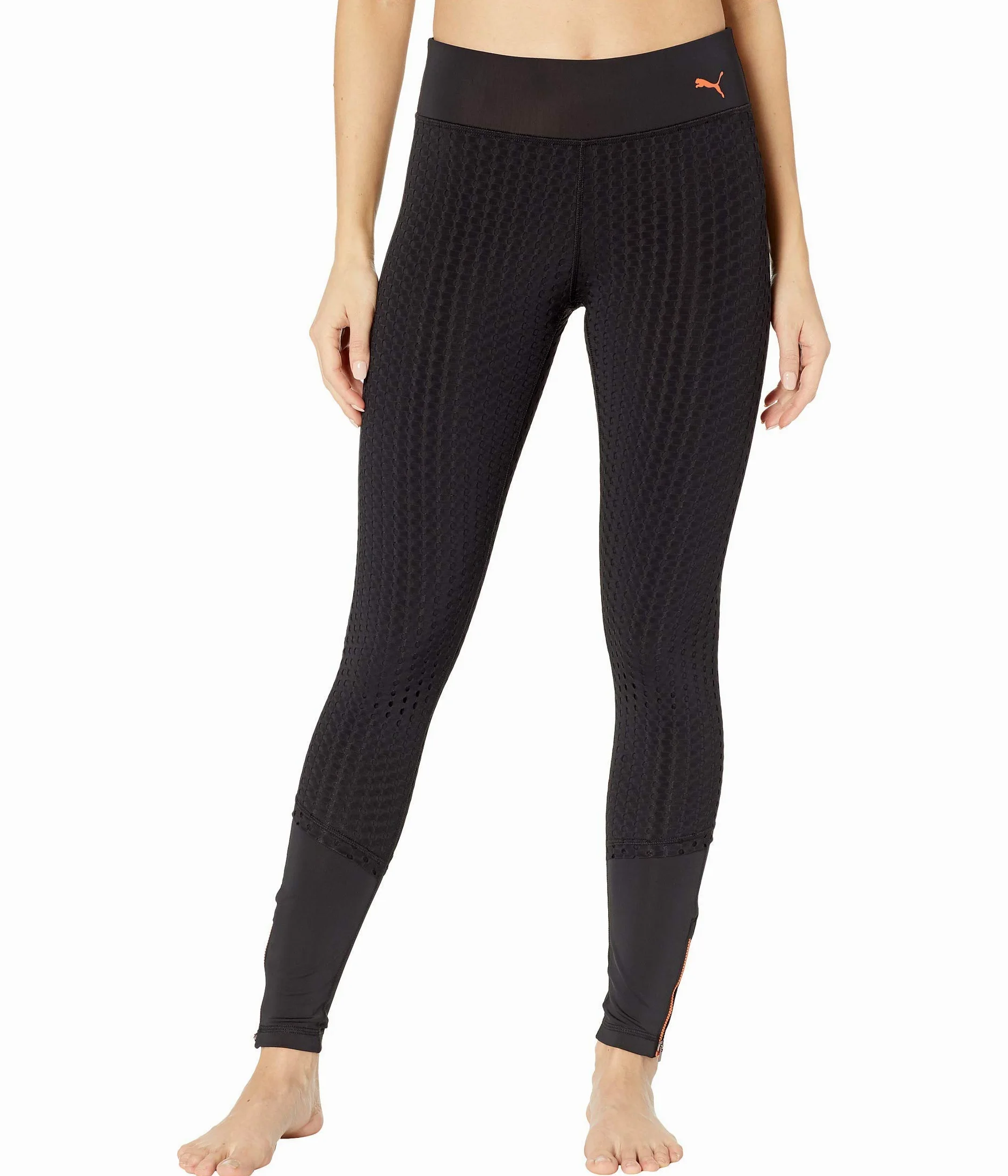 PUMA Luxe Mesh Tight Leggings - Leginsy Kobiety