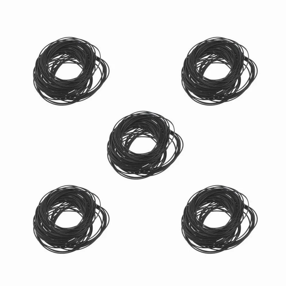 950 szt. gumowa silikonowa uszczelka do zegarka o-ring tylna obudowa uszczelki 12 mm-30 mm 0,5 mm, Zestaw 5 (0,6 mm), 0.6mm