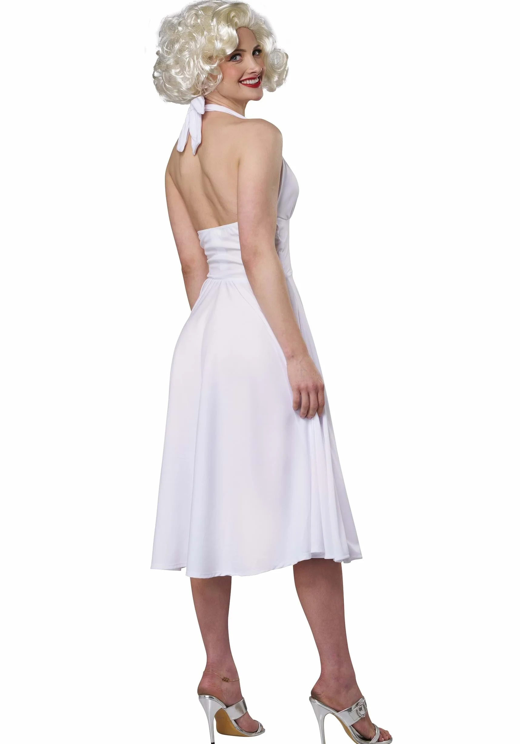 California Costumes 00767-Biały-Duży Seksowny Marilyn Celebrity Kostium dla dorosłych, Biały, Duży
