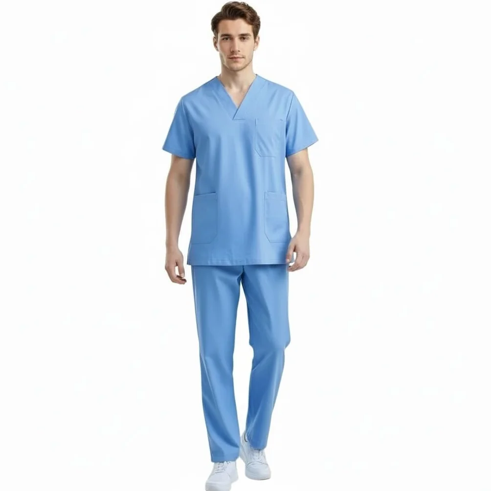 Chesoon Medical Scrubs męski letni krótki rękaw zestaw dla dentystów