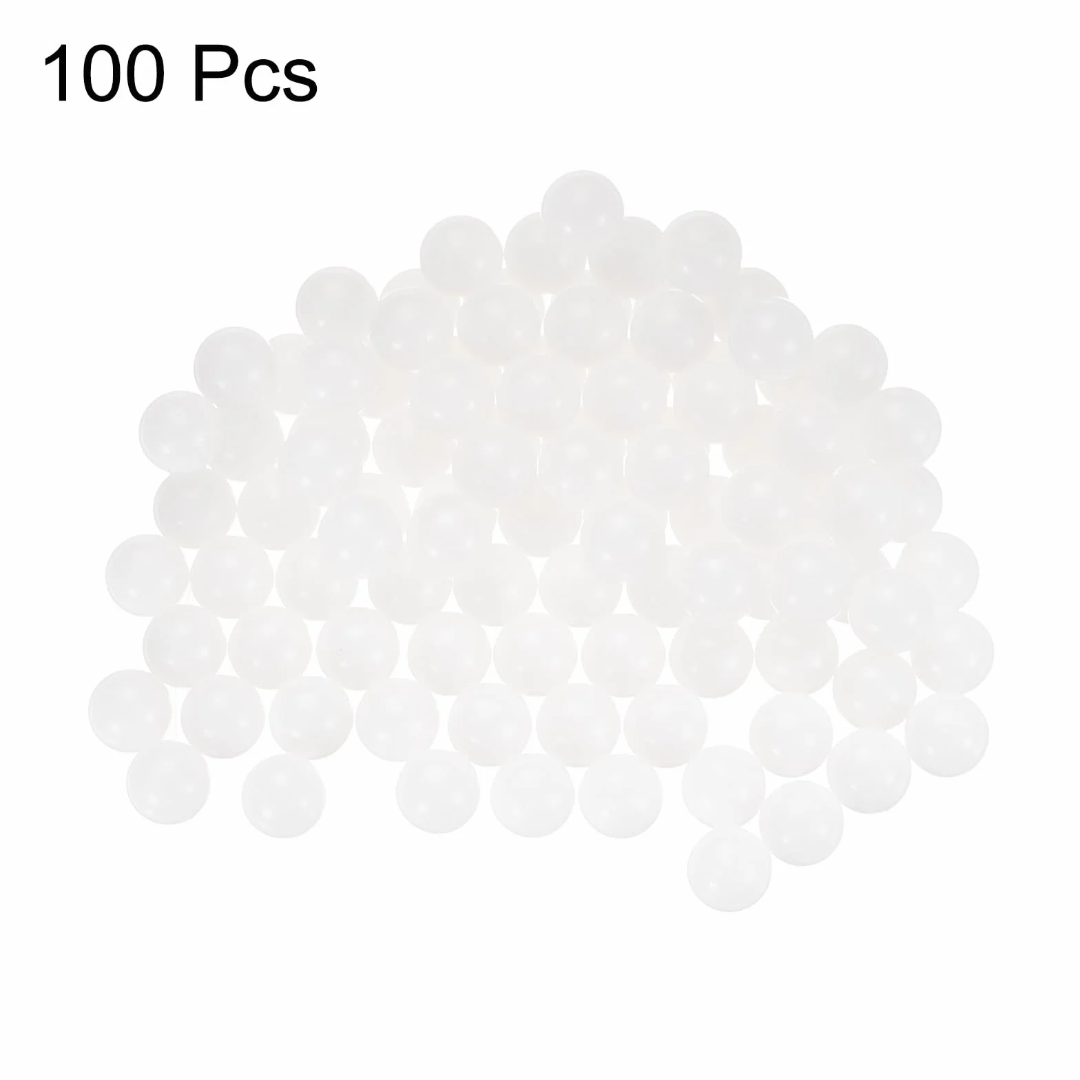 QUARKZMAN 100 sztuk kulki łożyskowe POM 8mm, masywne z tworzywa sztucznego, precyzyjne kulki POM