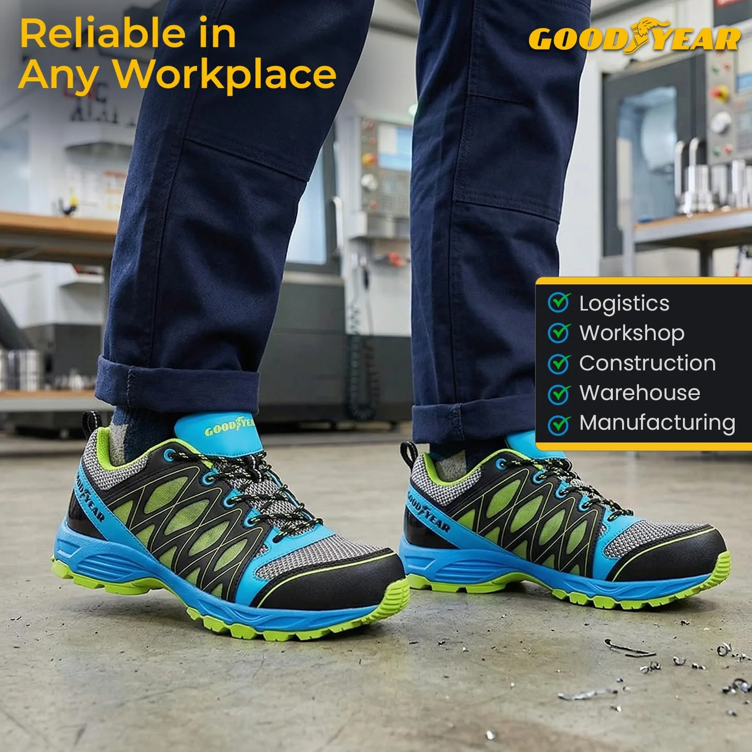 GOODYEAR buty ochronne męskie 45 EU Mehrfarbig Multicoloured 1