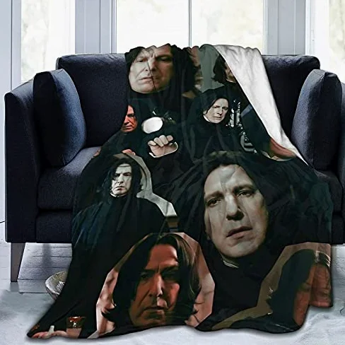 Alan Rickman miękki i wygodny wełniany koc polarowy narzuta koc do jogi koc plażowy nadaje się do domu i na kemping turystyczny x cale 200 x 152 cm