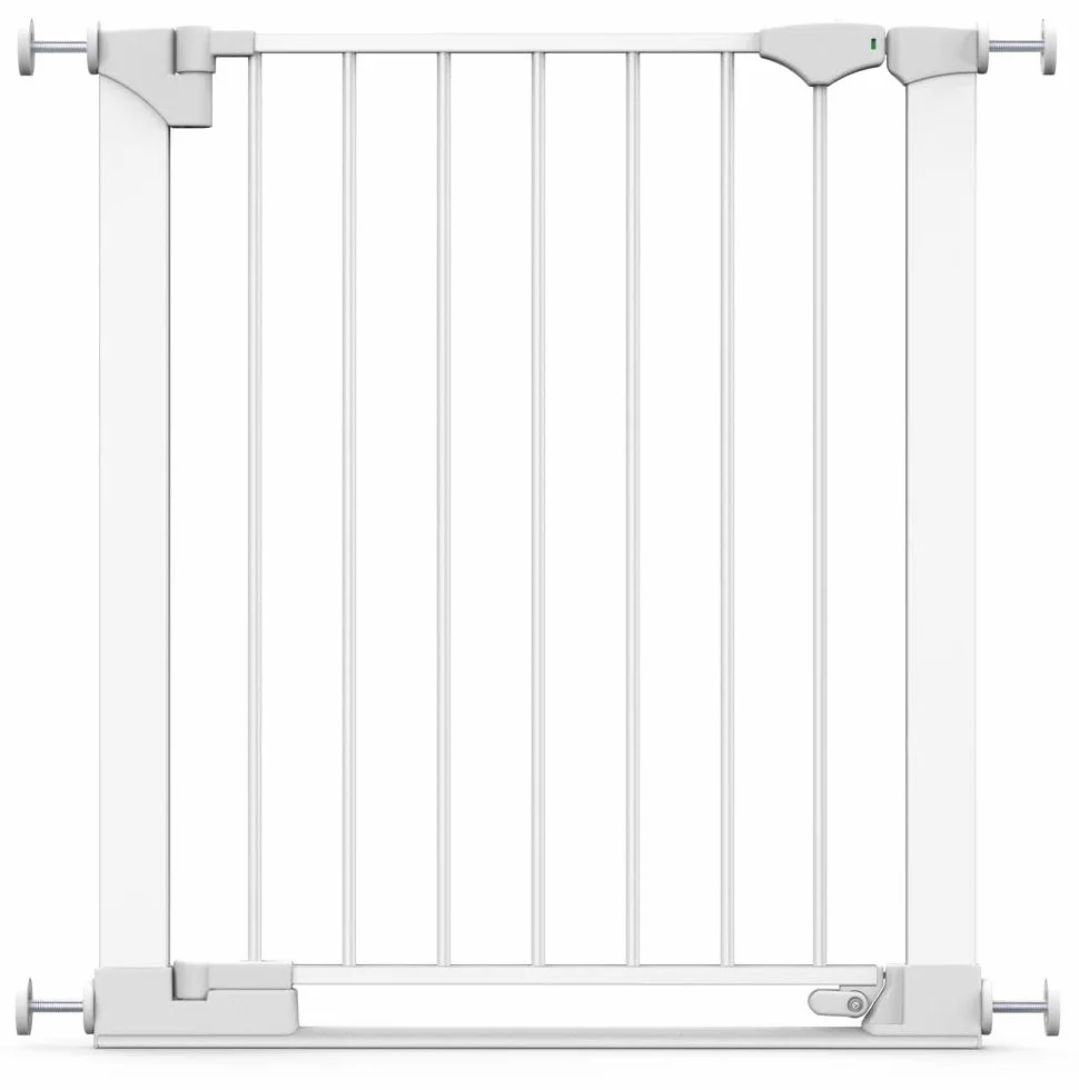 Safetots SafeStep brama, biała, 68-75 cm, bardzo niska przejścia, brama bezpieczeństwa dopasowana do ciśnienia, bramka dla dzieci na schody, korytarz i drzwi, łatwa instalacja