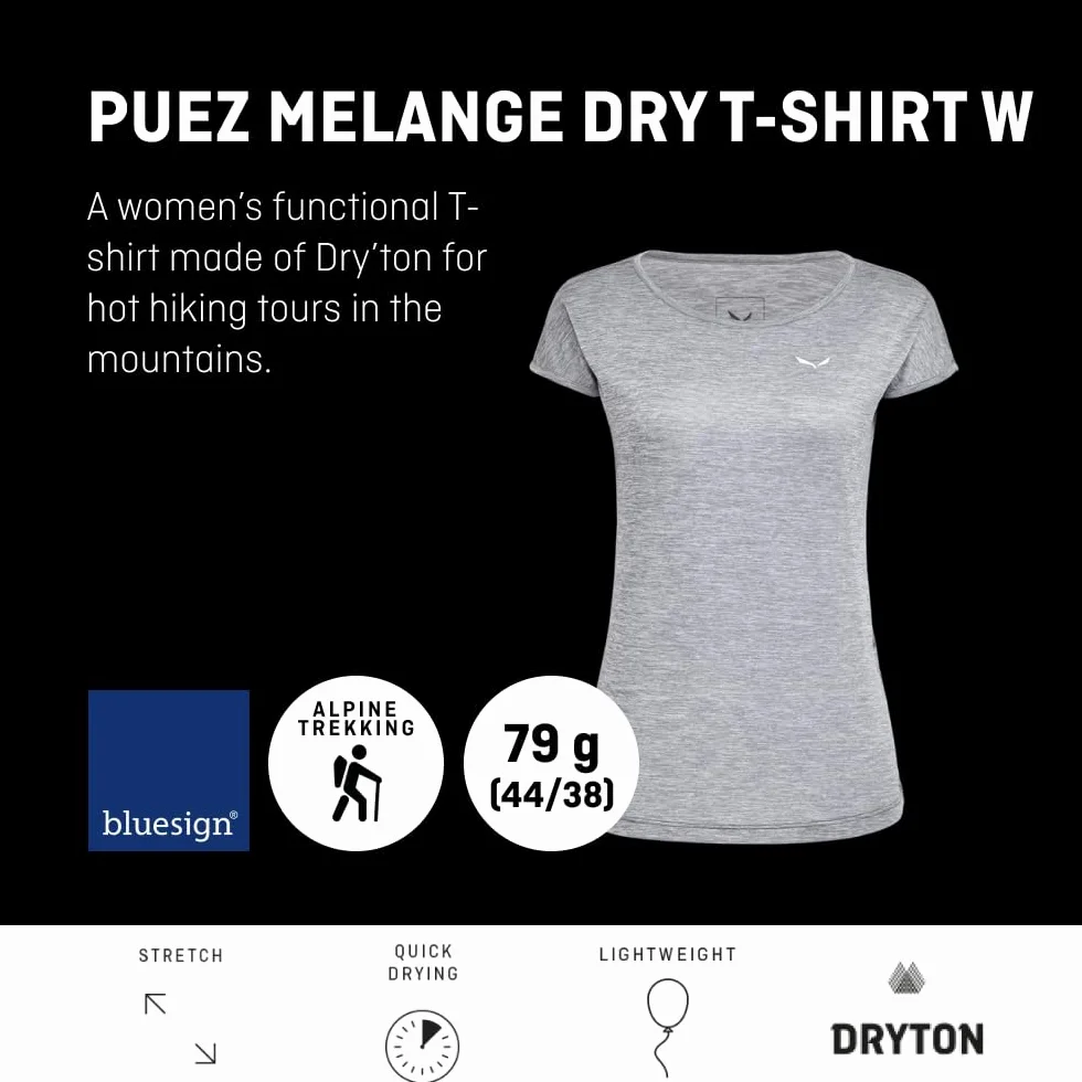 SALEWA Puez Melange Dry T-shirt damski XXL
