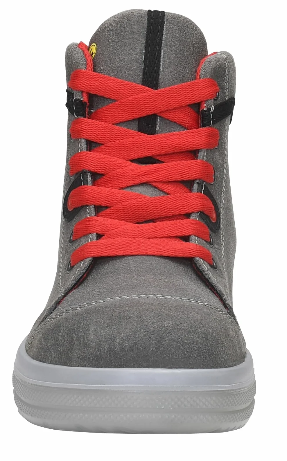 ELTEN Uniseks Elten Sicherheitsschuhe Vintage Mid Esd S3, Herren, Sportlich, Sneaker, Leicht, Grau/Rot, Stahlkappebuty ochronne