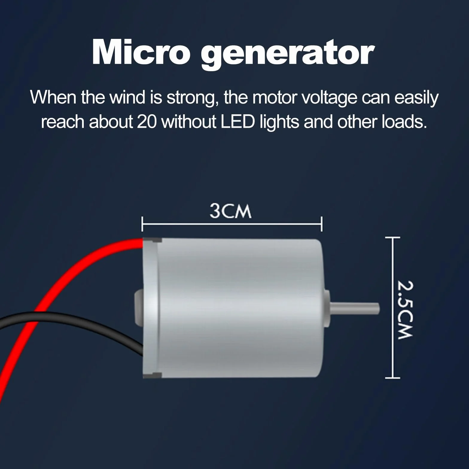 Jadeshay Turbina wiatrowa Wentylator wiatrowy Zabawka mikro generator energii wiatrowej Zestaw mały silnik o stałym prądzie z ostrzami do montażu DIY zestawy projektów elektrycznych 0,01 V-24V